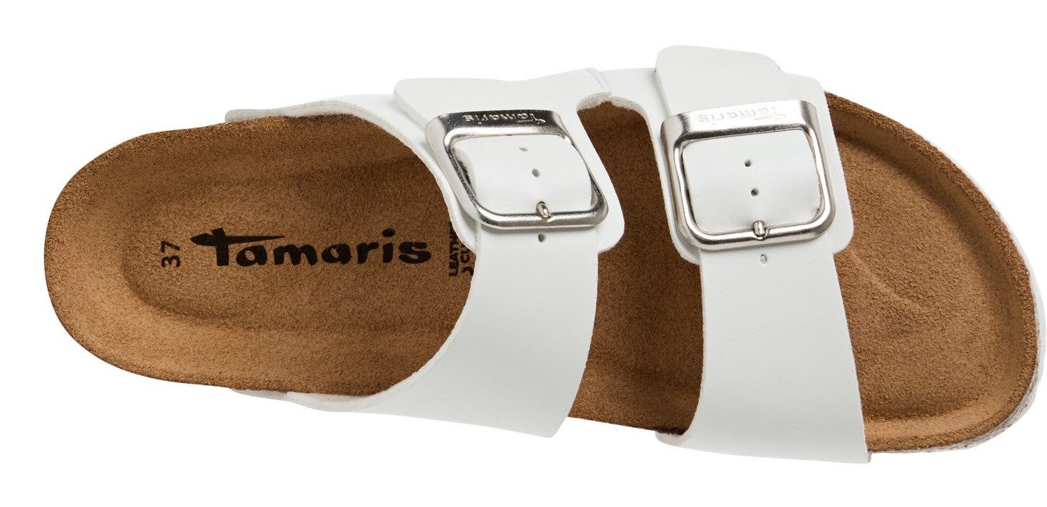Tamaris Slippers zomerschoen, slippers met gepolsterde binnenzool