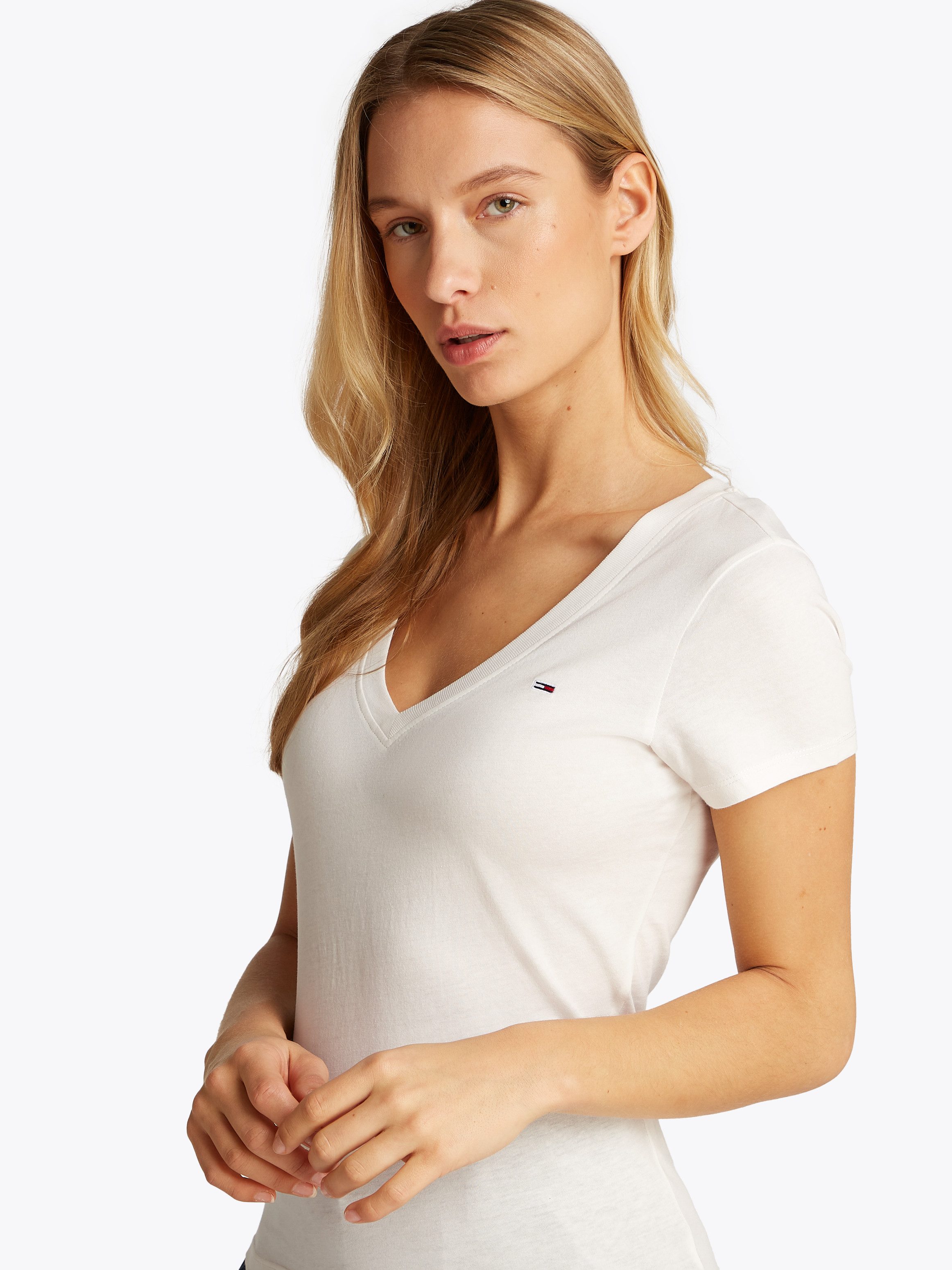 TOMMY JEANS T-shirt TJW 2PACK V-NECK TEE (set, 2-delig, 2 stuks)