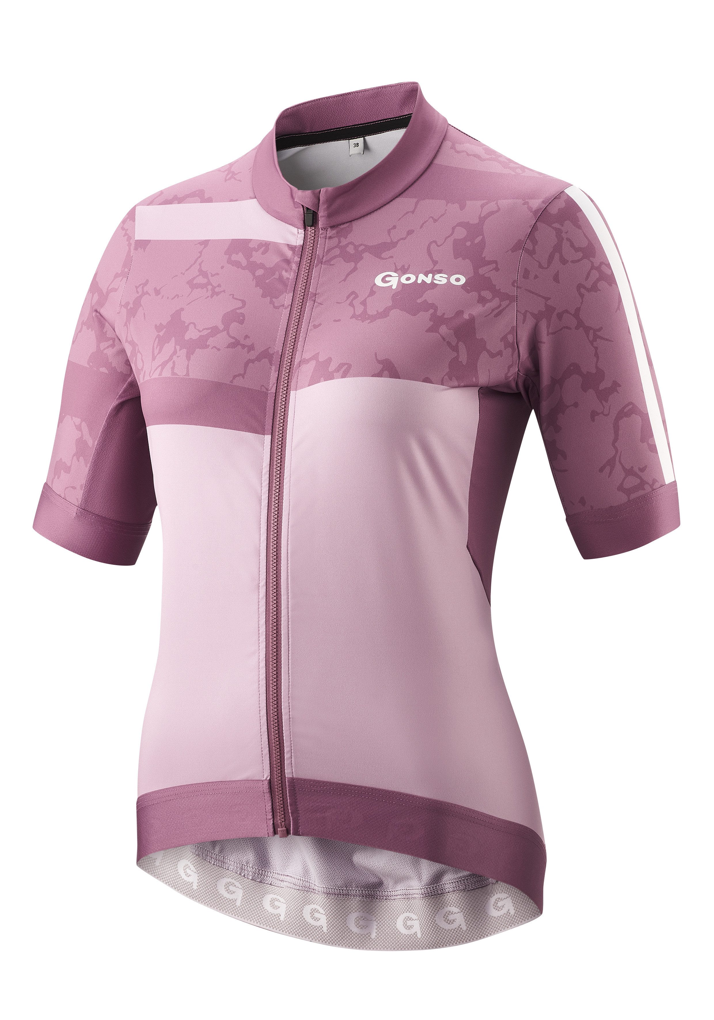 Gonso Fietsshirt SASSINA Dames fiets shirt met korte mouwen, ademend fietstricot met achterzak