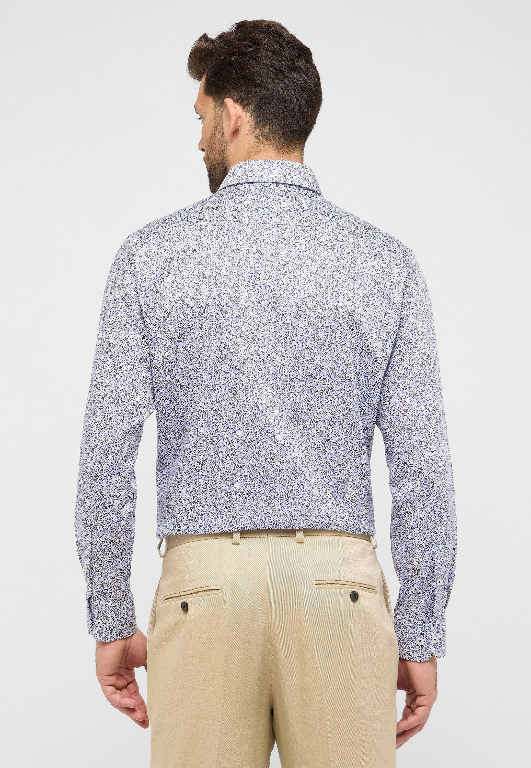 Eterna Overhemd met lange mouwen MODERN FIT NON IRON (strijkvrij)