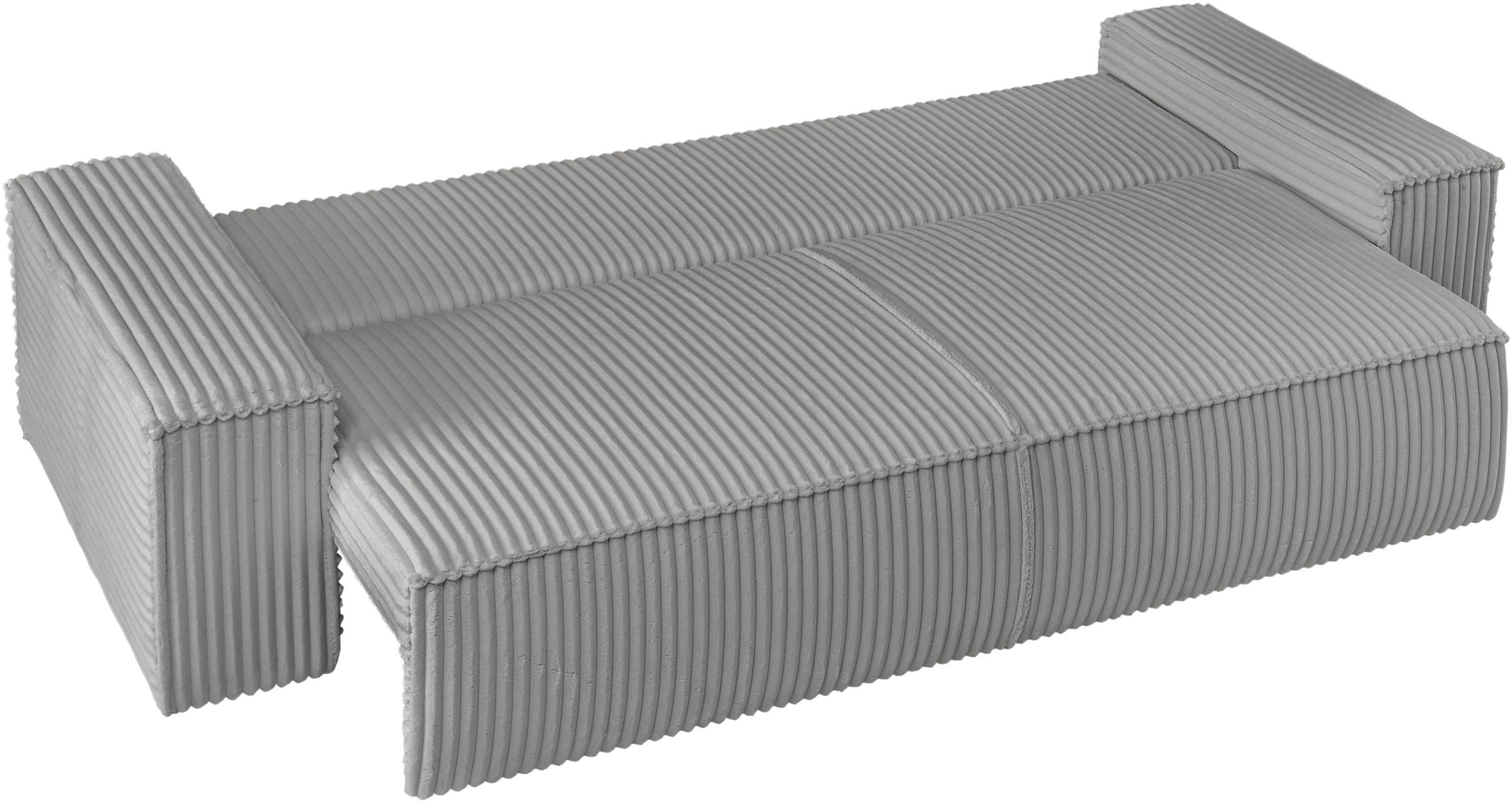 andas 3-zitsbank FINNLEY slaapbank 257 cm, slaapfunctie met bedlade (200/136cm)