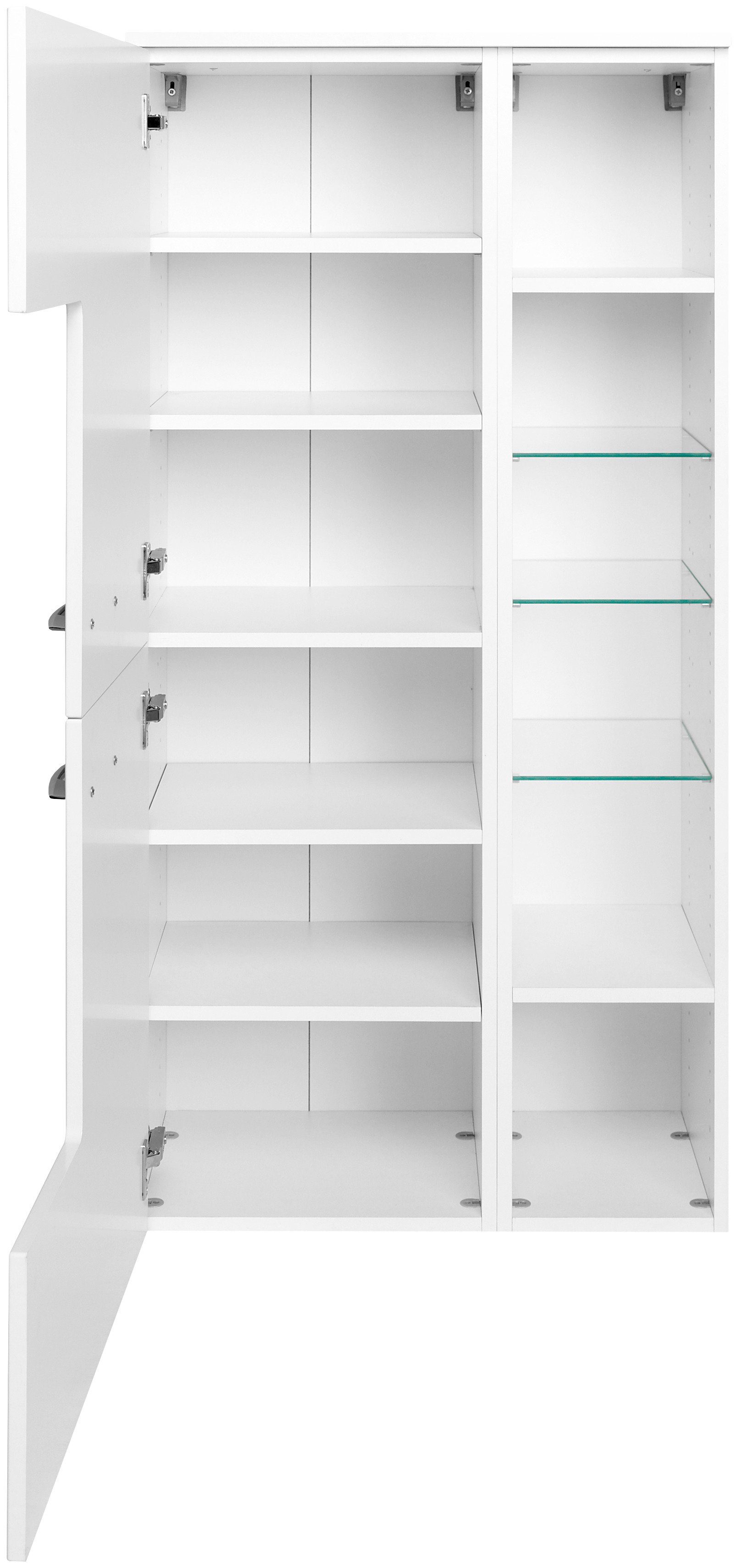 welltime Halfhoge kast Florida Breedte 65 cm, met hoogglanzende fronten