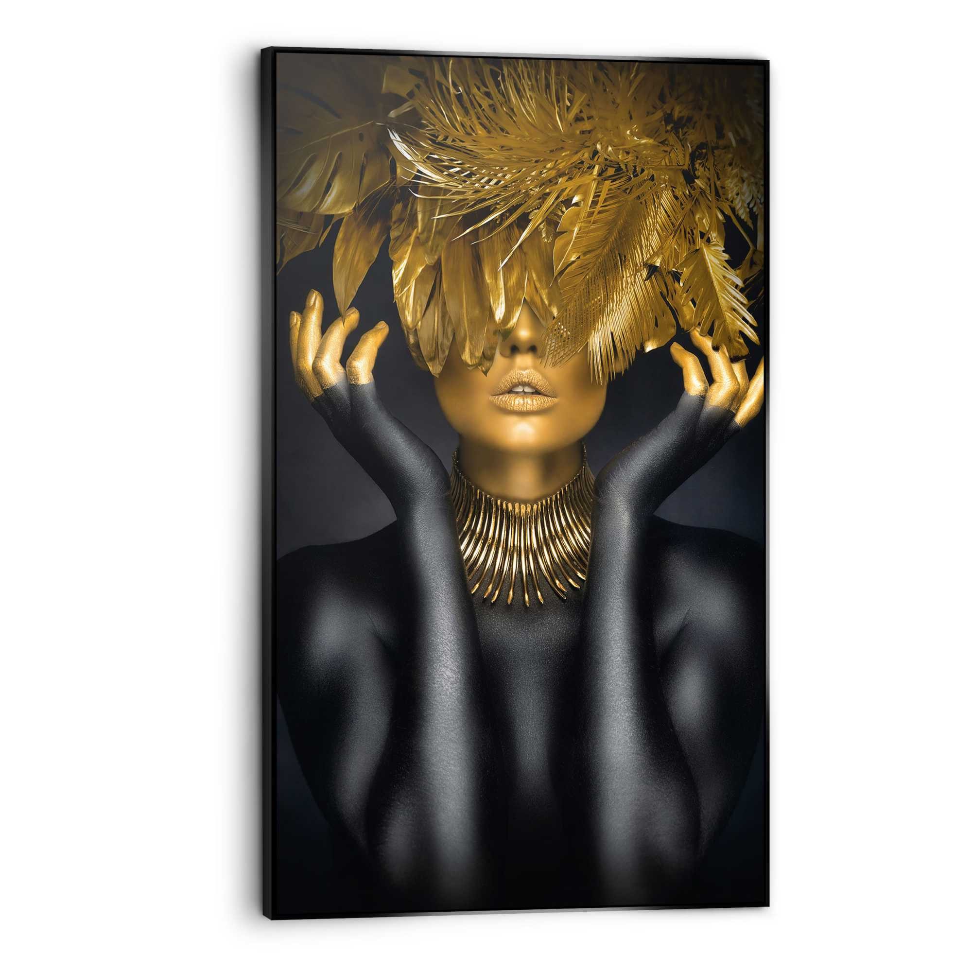 Reinders! Artprint Goudkleurige veren