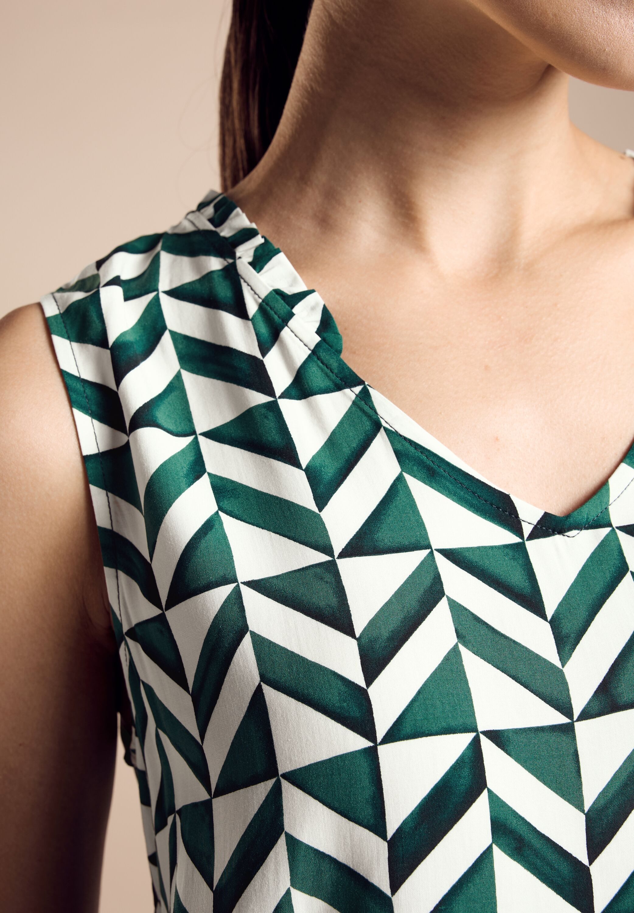 STREET ONE Gedessineerde blouse met print all-over