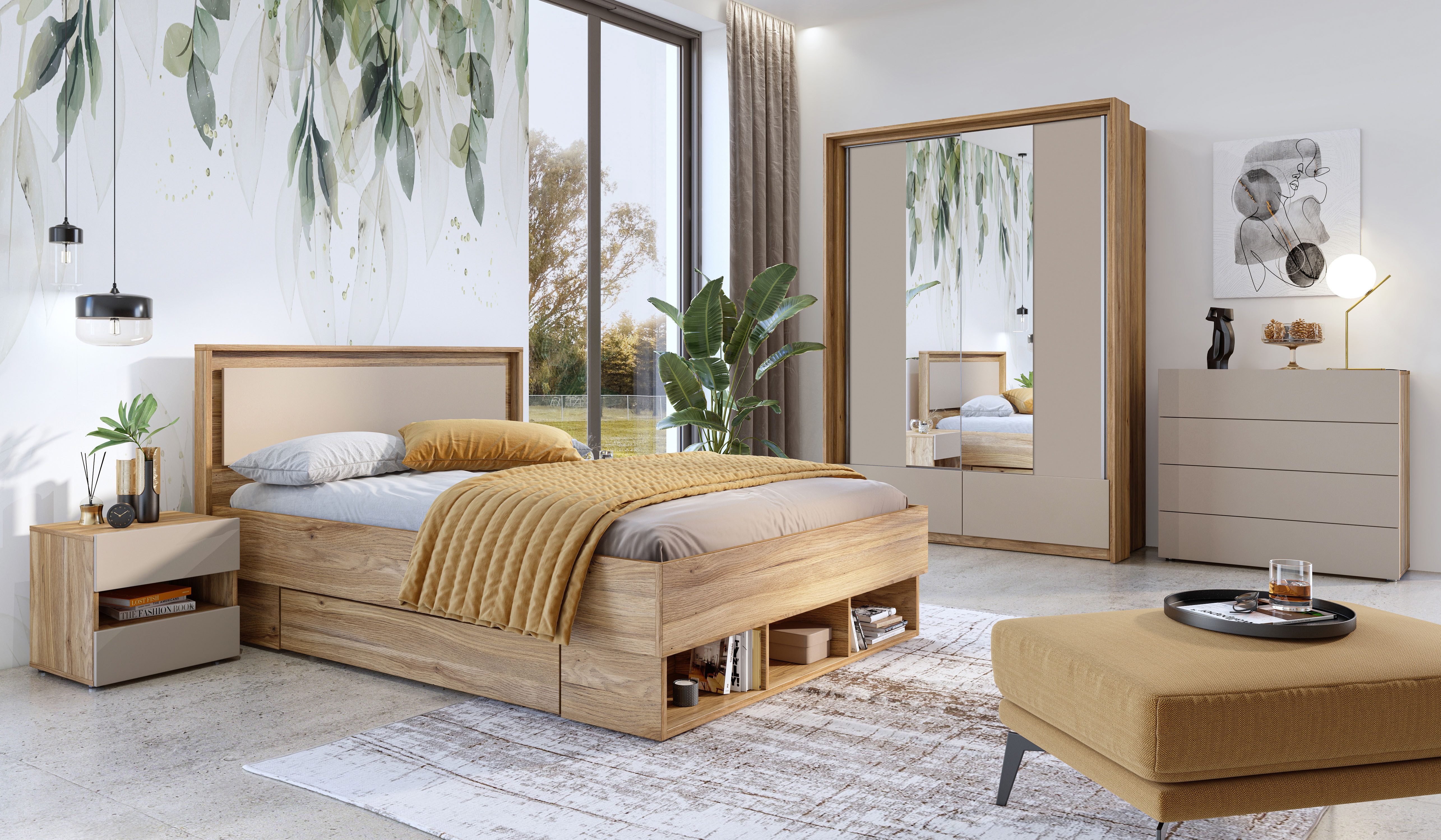 INOSIGN Dressoir Wharton,Breedte 100cm, Ladekast Dressoir met 4 lades, veel opbergruimte