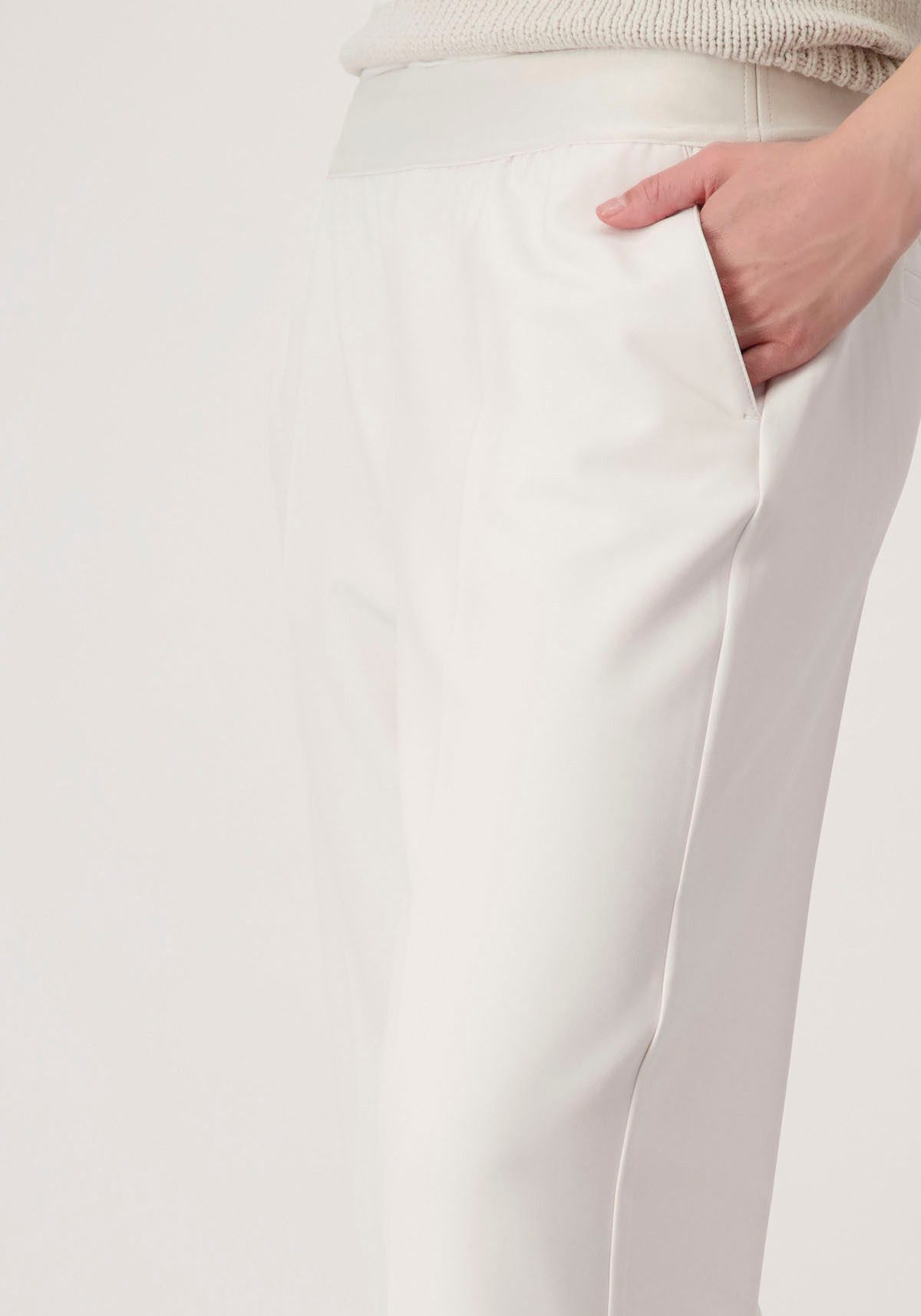 Monari Palazzobroek met elastische tailleband