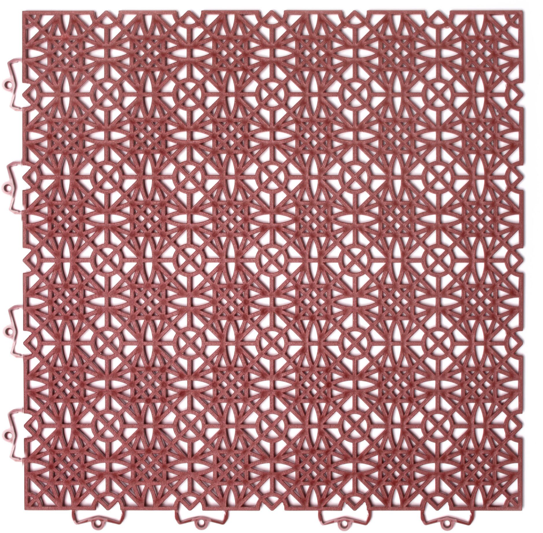 Andiamo Kunststof tegels Terras tegels Terra Sol, Made in Swiss Outdoor kliktegels, 38x38 cm, set met 1 m², 2 m², 5 m², uv-bestendig (set)