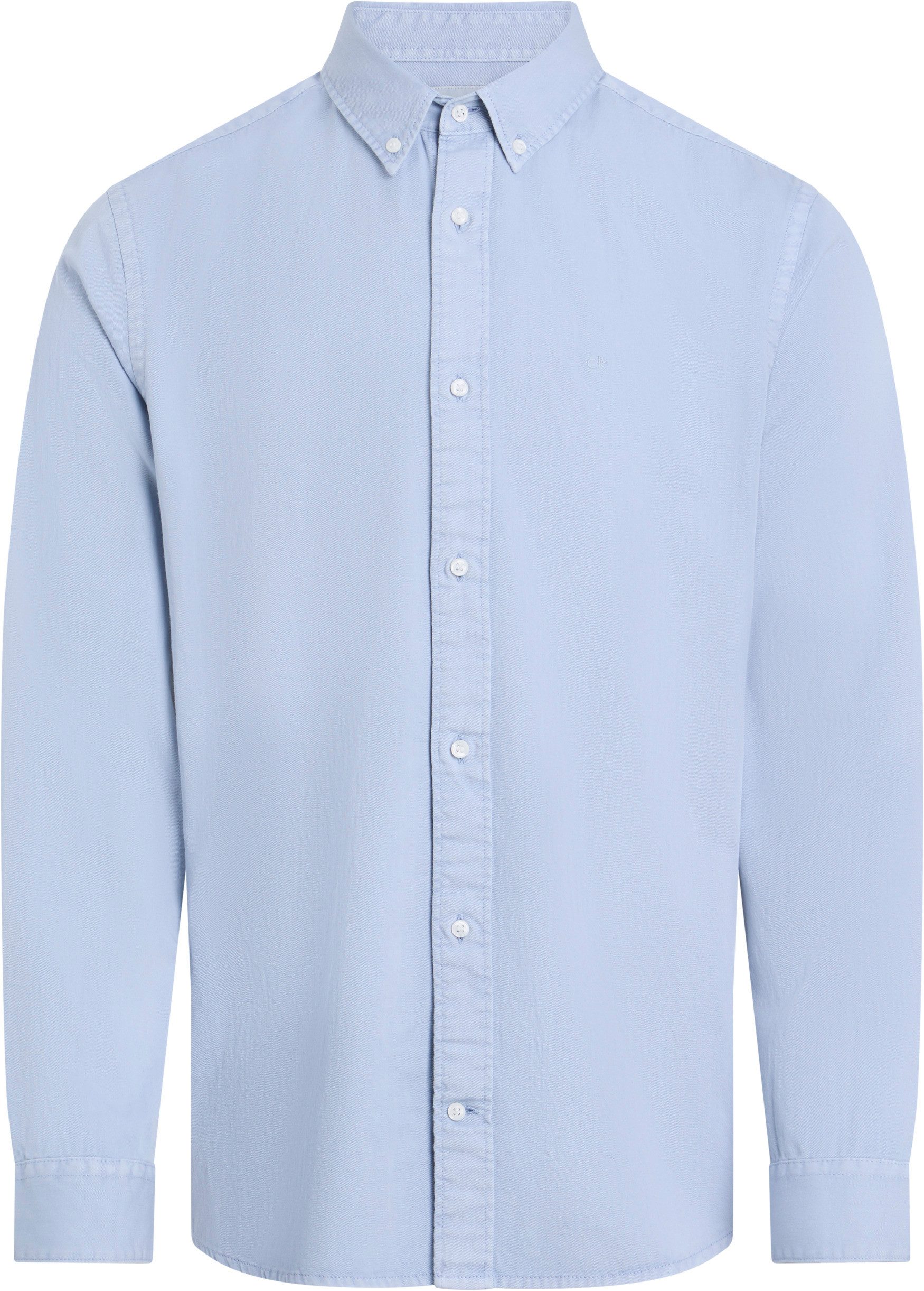 Calvin Klein Overhemd met lange mouwen GARMENT DYED LW TWILL L/S SHIRT