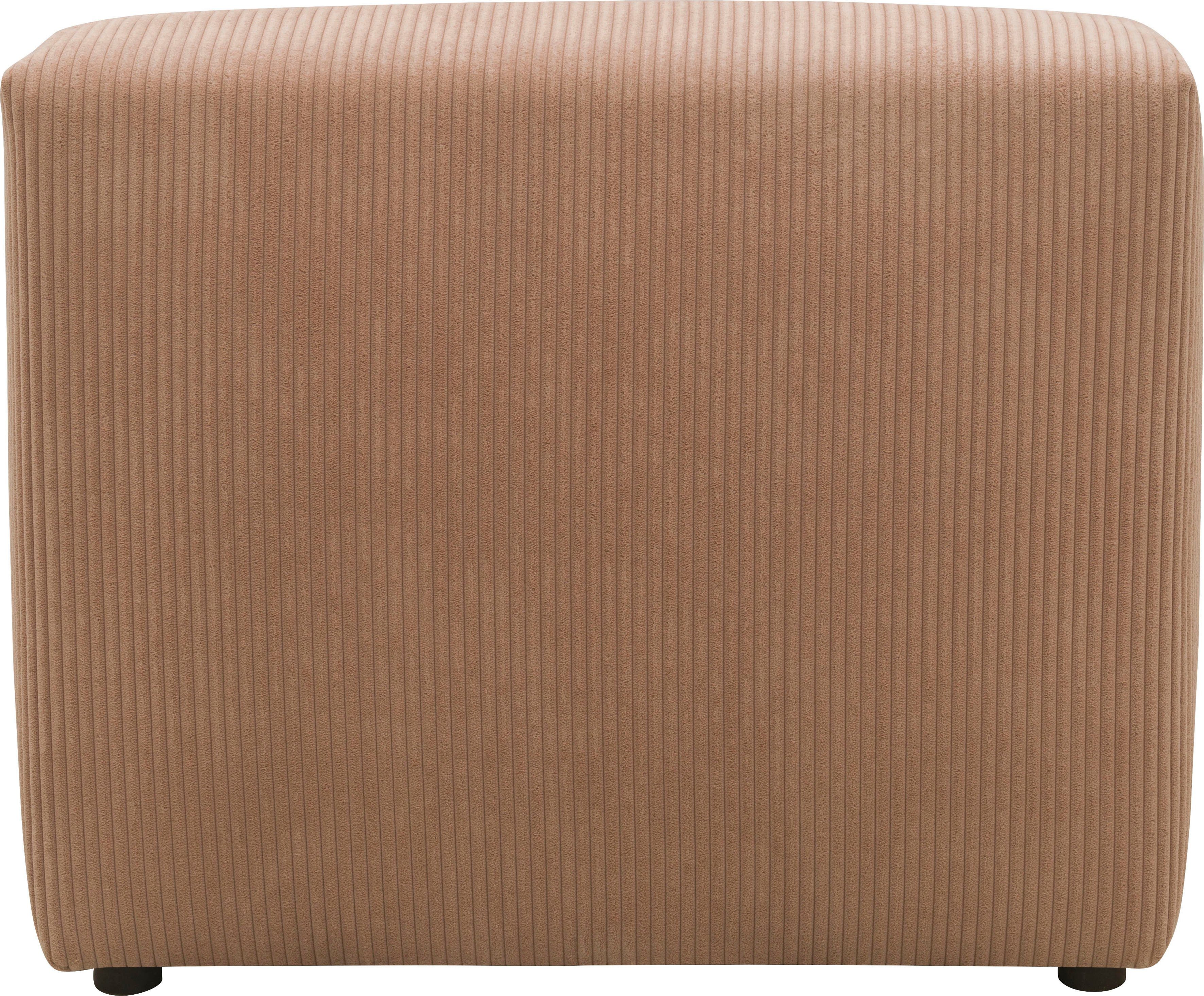 RAUM.ID Sofaelement Gerrid Ribfluwelen bekleding, tussenelement, kan ook afzonderlijk worden geplaatst