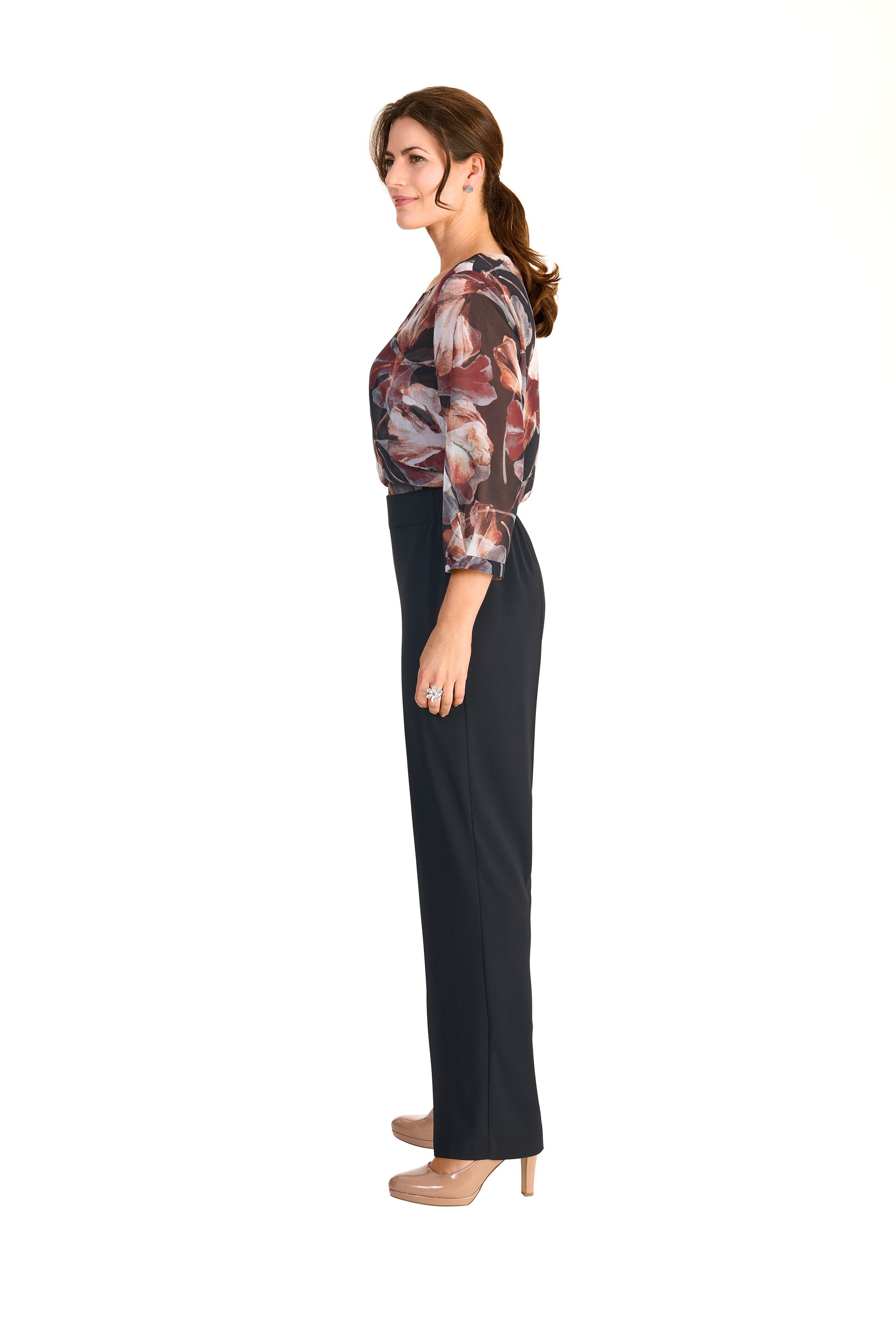 HERMANN LANGE Collection Bandplooibroek met elastische taille