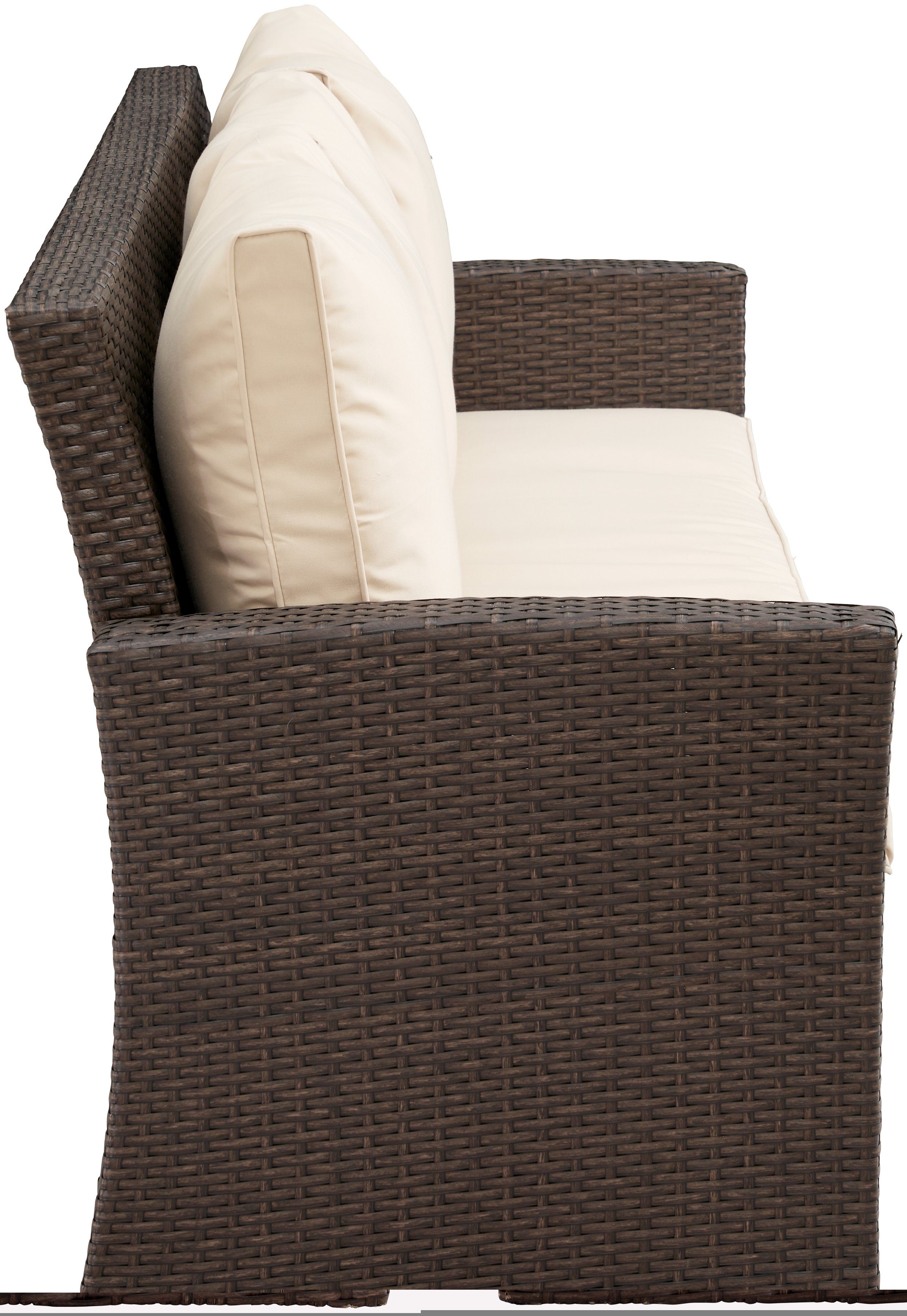 MERXX Tuinset Barcelona 2 banken, zitbank, hocker, tafel (5-delig)