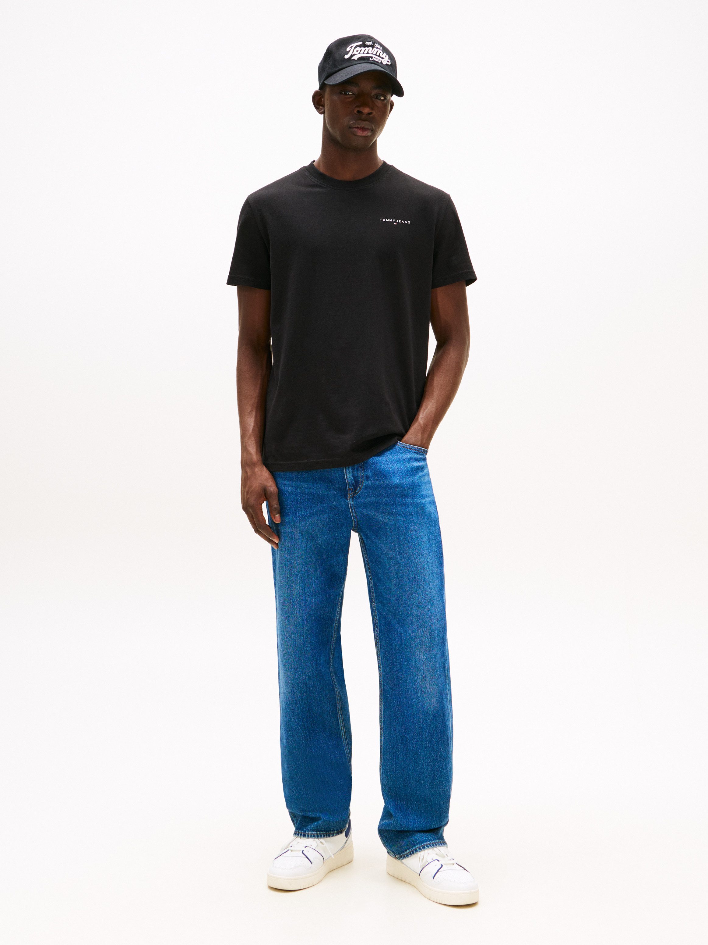 TOMMY JEANS T-shirt TJM SLIM LINEAR CHEST TEE EXT