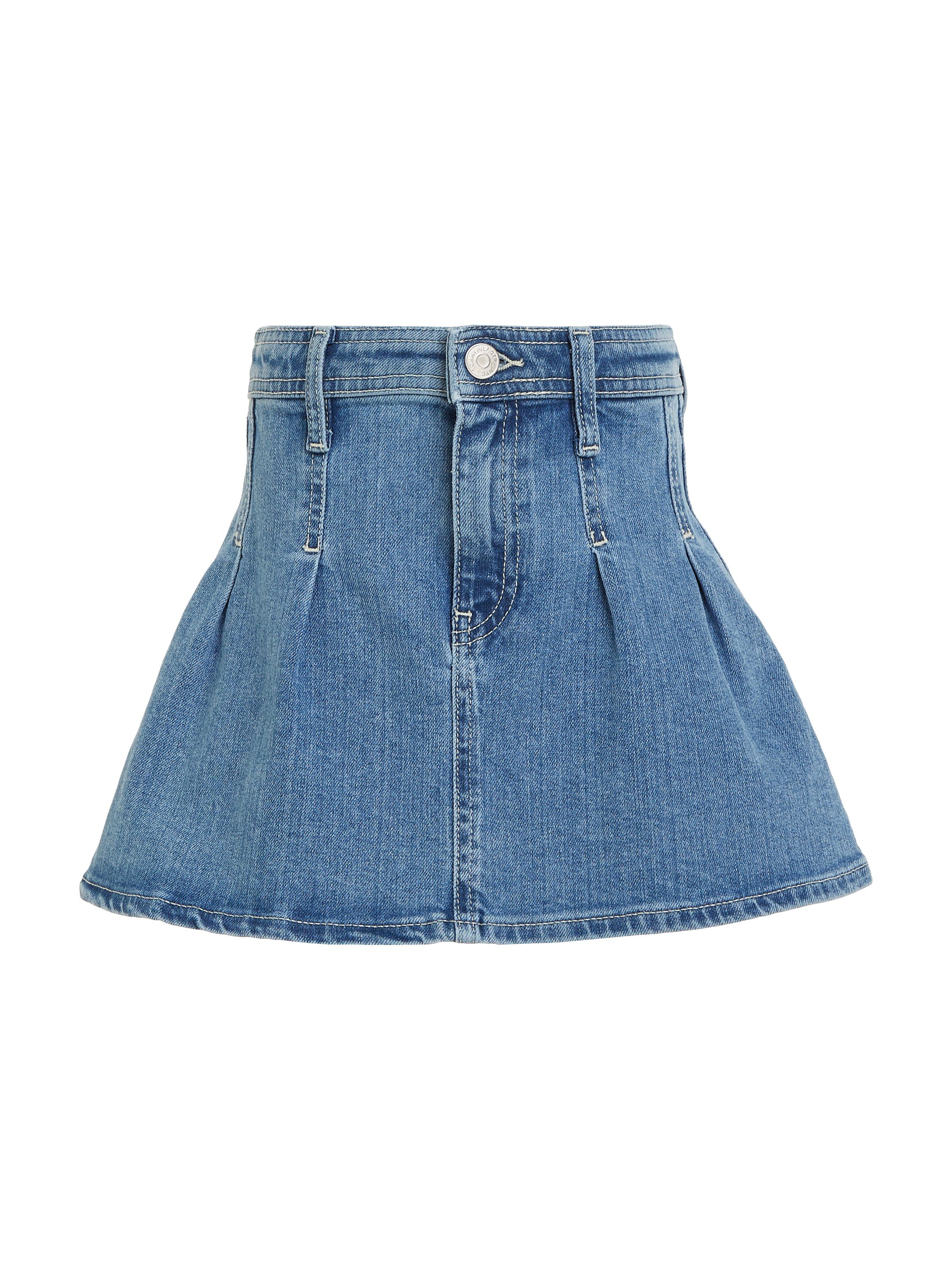 Tommy Hilfiger Jeans rok PLEATED DENIM SKIRT