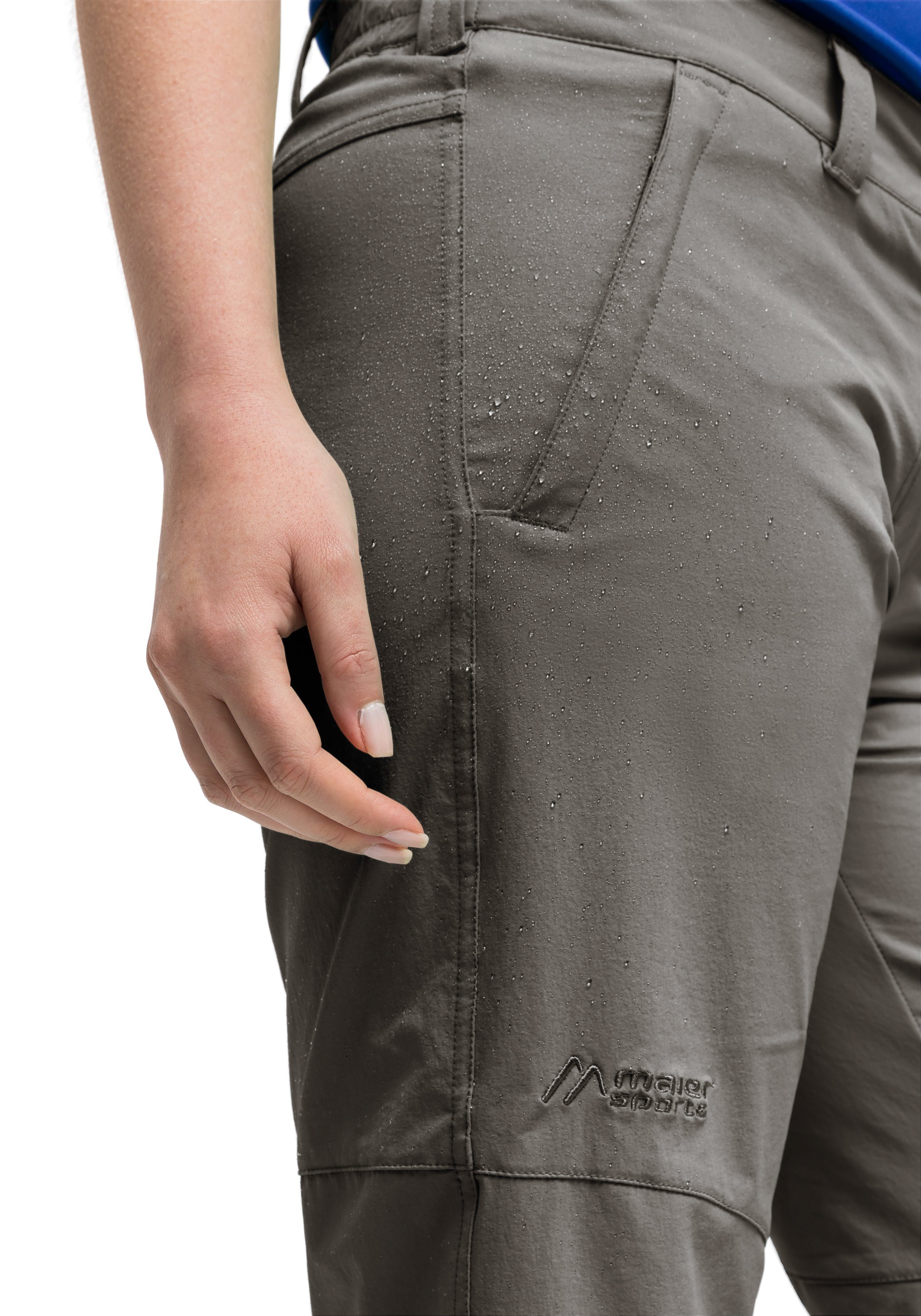 Maier Sports Functionele short Lawa Dames shorts, korte wandelbroek, outdoorbroek met 2 zakken, regular fit
