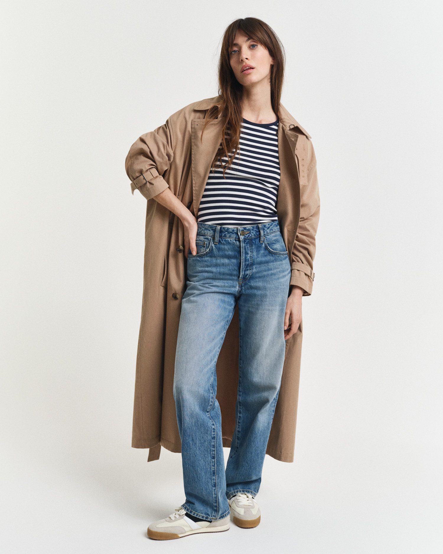 Gant T-shirt SLIM STRIPED 1X1 RIBBED KA T-SHIRT