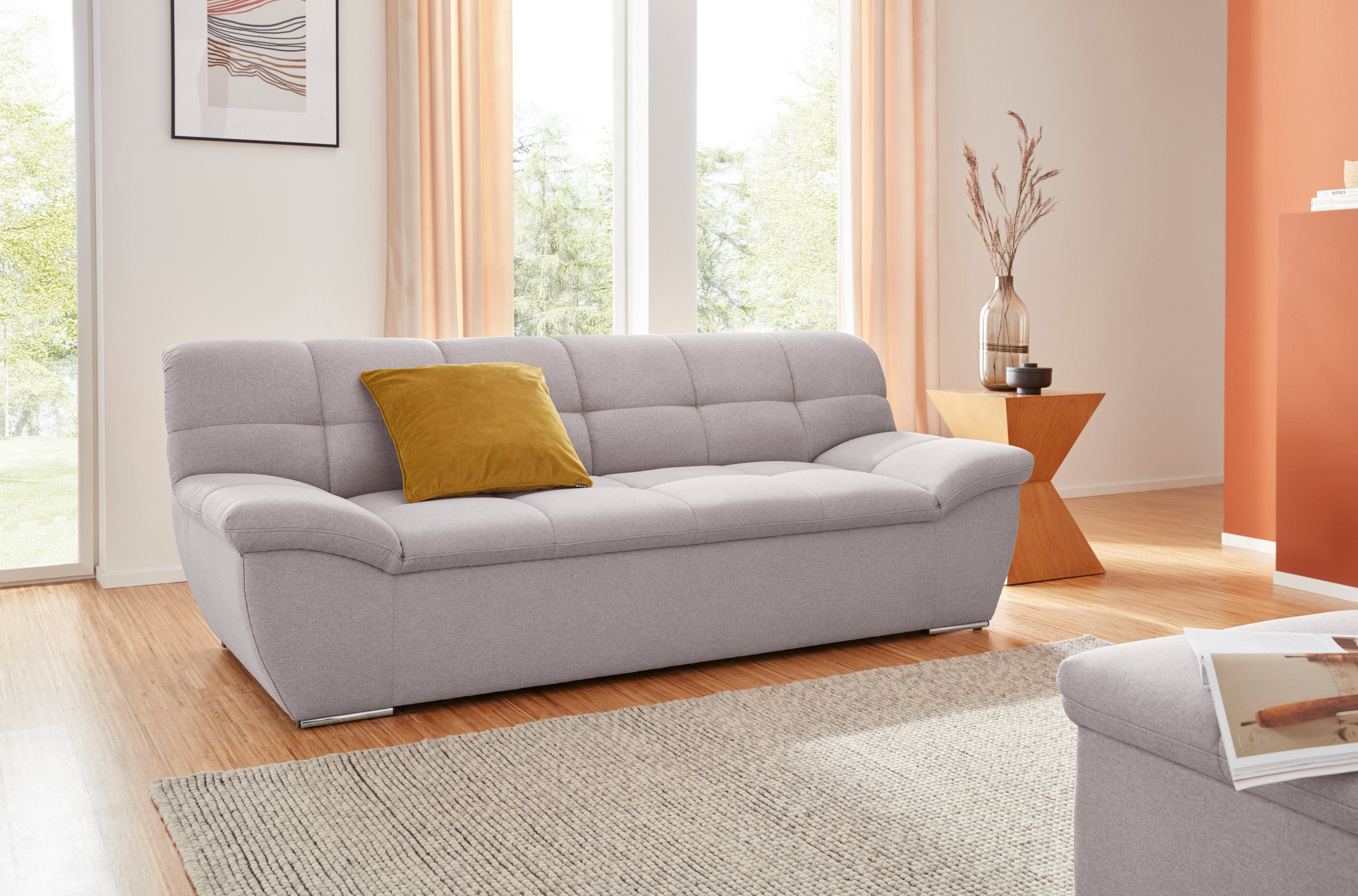 DOMO collection 2-zitsbank Lagoa, moderne zittingstikking, comfortabel en comfortabel