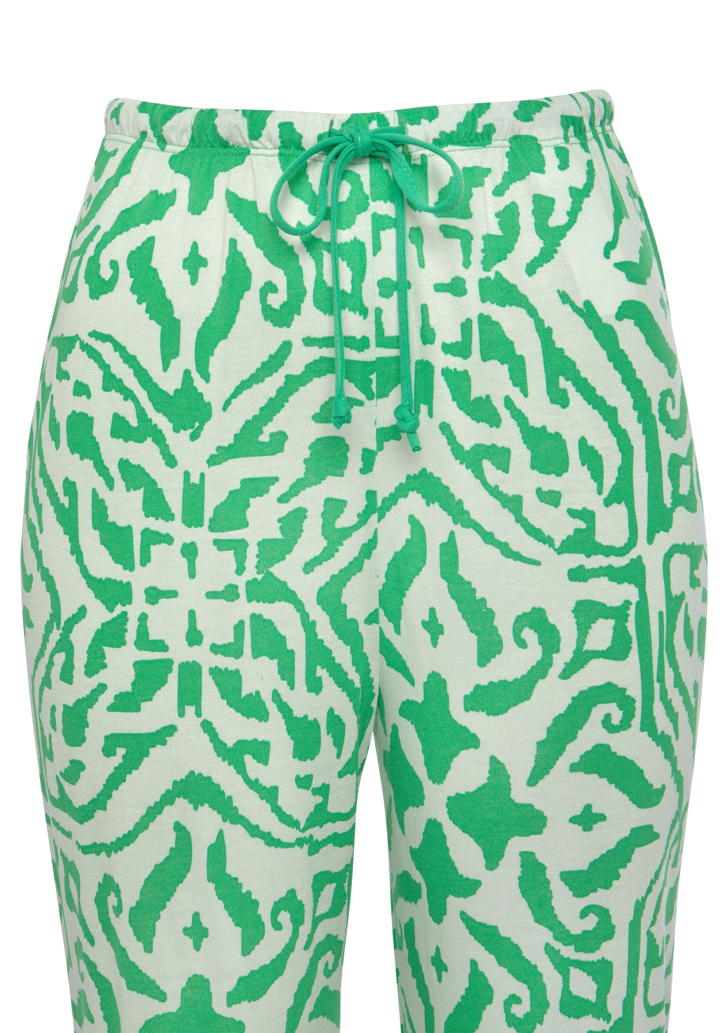 s.Oliver RED LABEL Beachwear Pyjama met bloemig etno-patroon (2-delig)