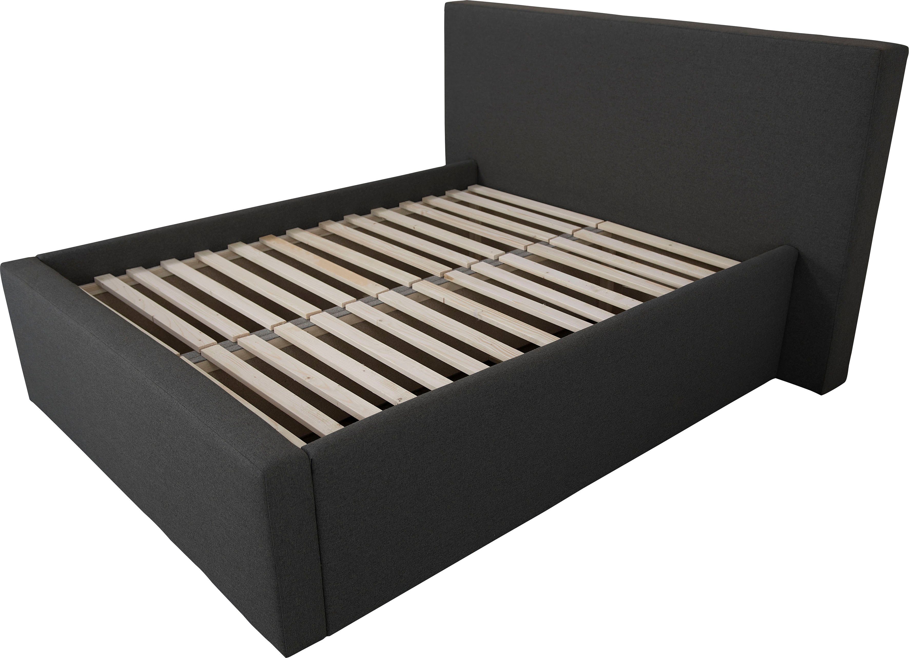 INOSIGN Gestoffeerd bed DALINA rechtlijnig hoofdbord, in 5 breedten, ook in 220 cm lengte