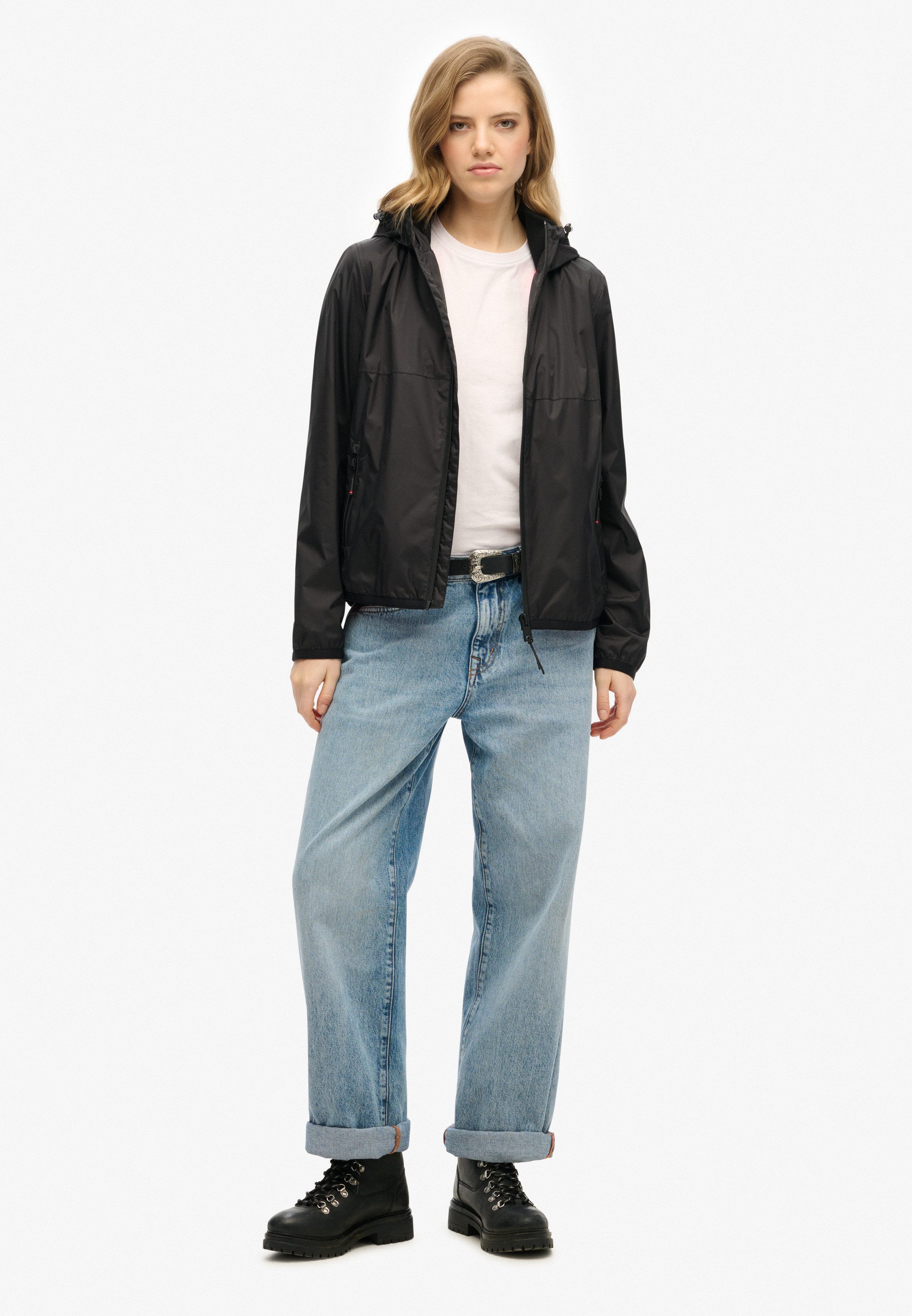 Superdry Outdoorjack HOODED LOGO WINDBREAKER JACKET