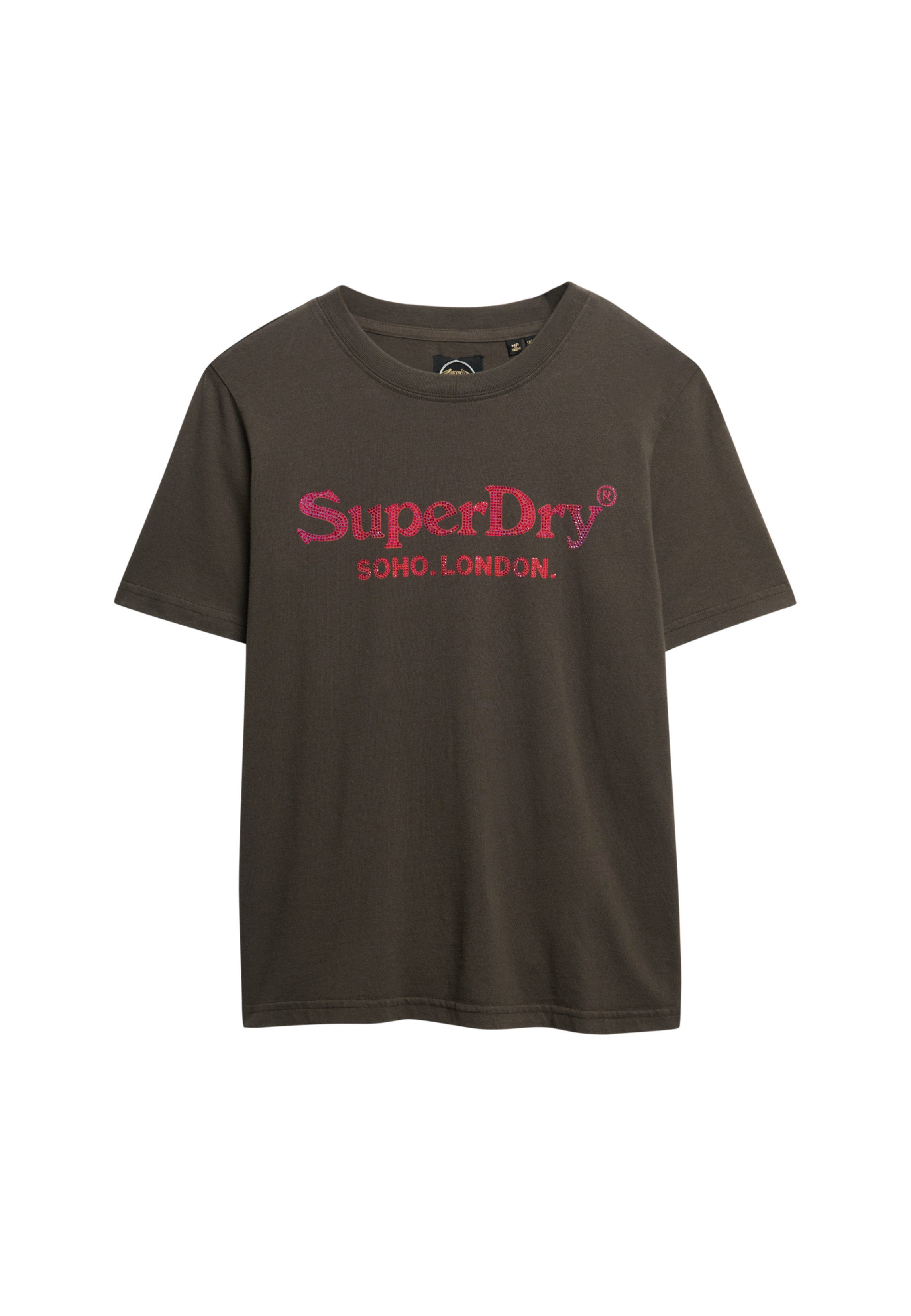 Superdry Shirt met korte mouwen VENUE METALLIC RELAXED TEE