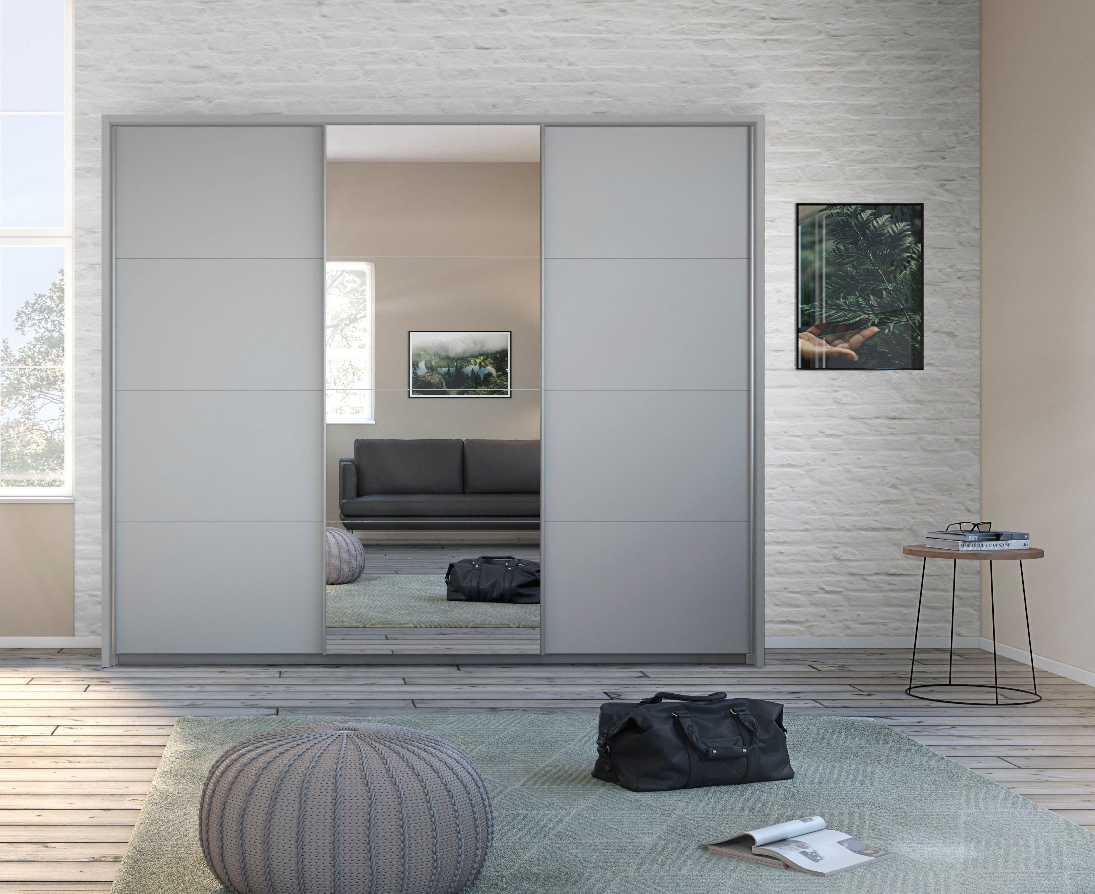 rauch Zweefdeurkast Kledingkast TOMA met passe-partout incl. rek inzet en extra legplanken made in germany