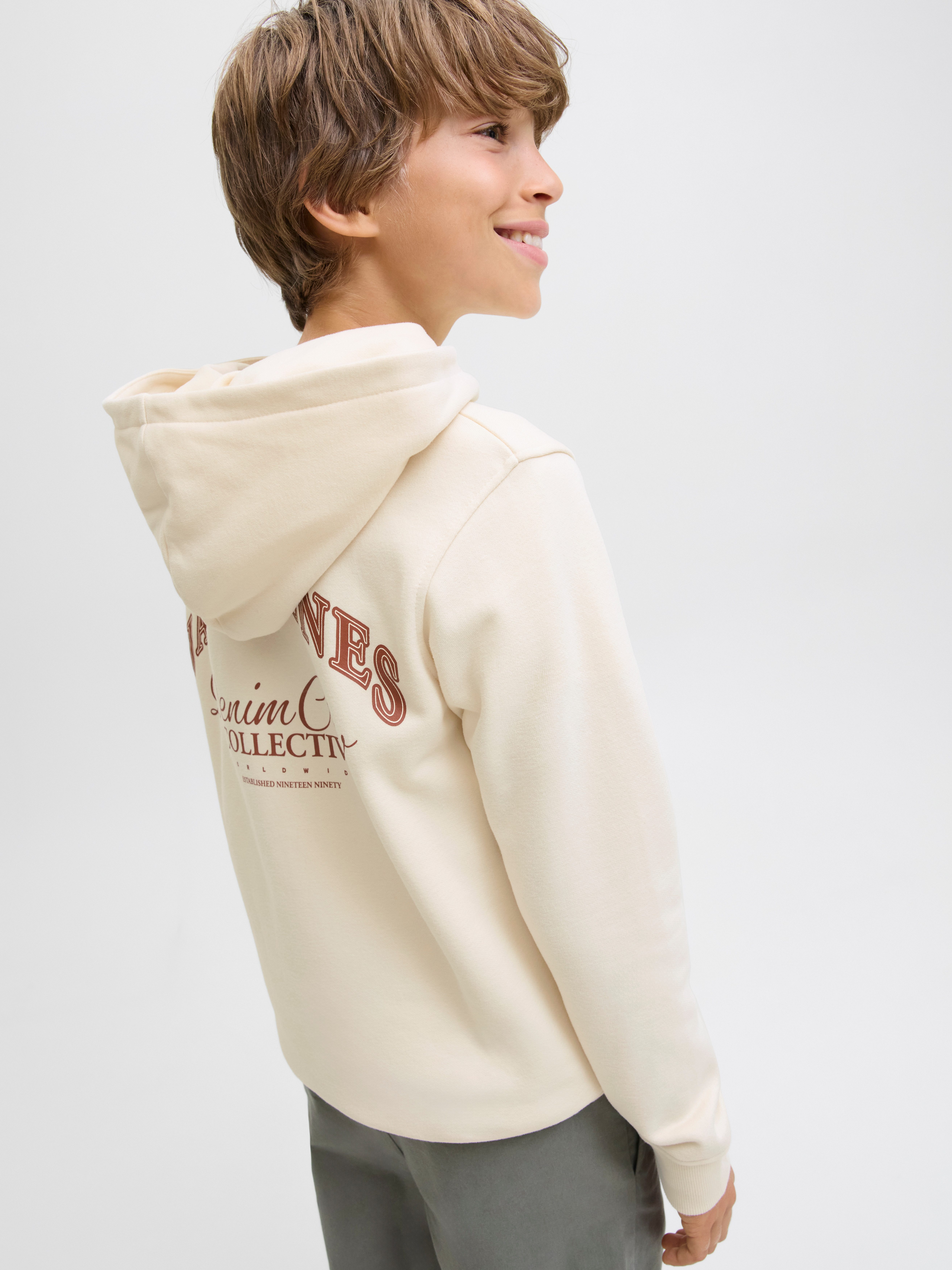 Jack & Jones Junior Hoodie JJEBRANDES BACKP RELAXED SWEAT H SN JNR