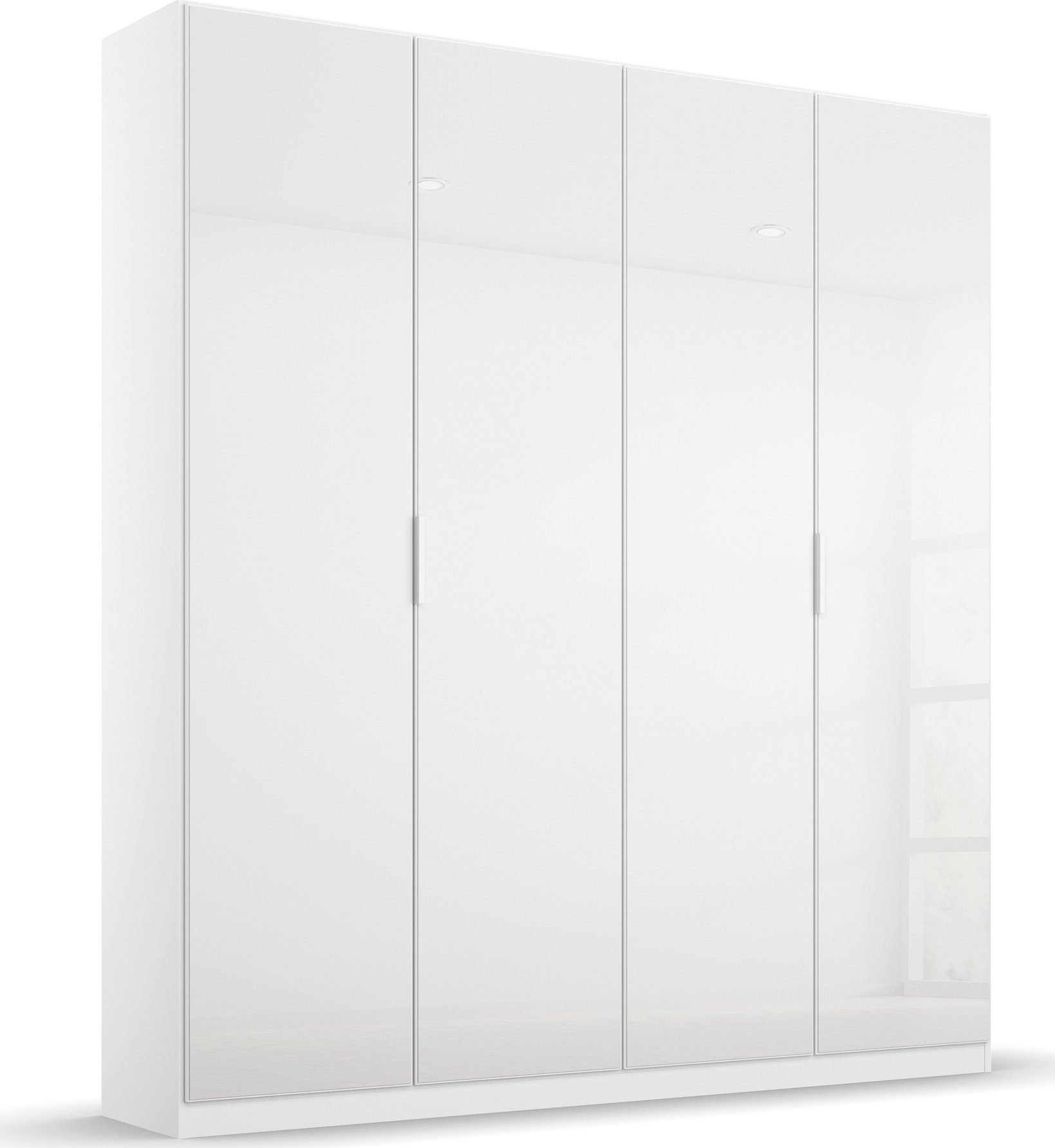 rauch Draaideurkast Kledingkast kast garderobe KOLUNA met hoogwaardige glasfront kledingkasten maat 181 cm x 229 cm x 54 cm wit