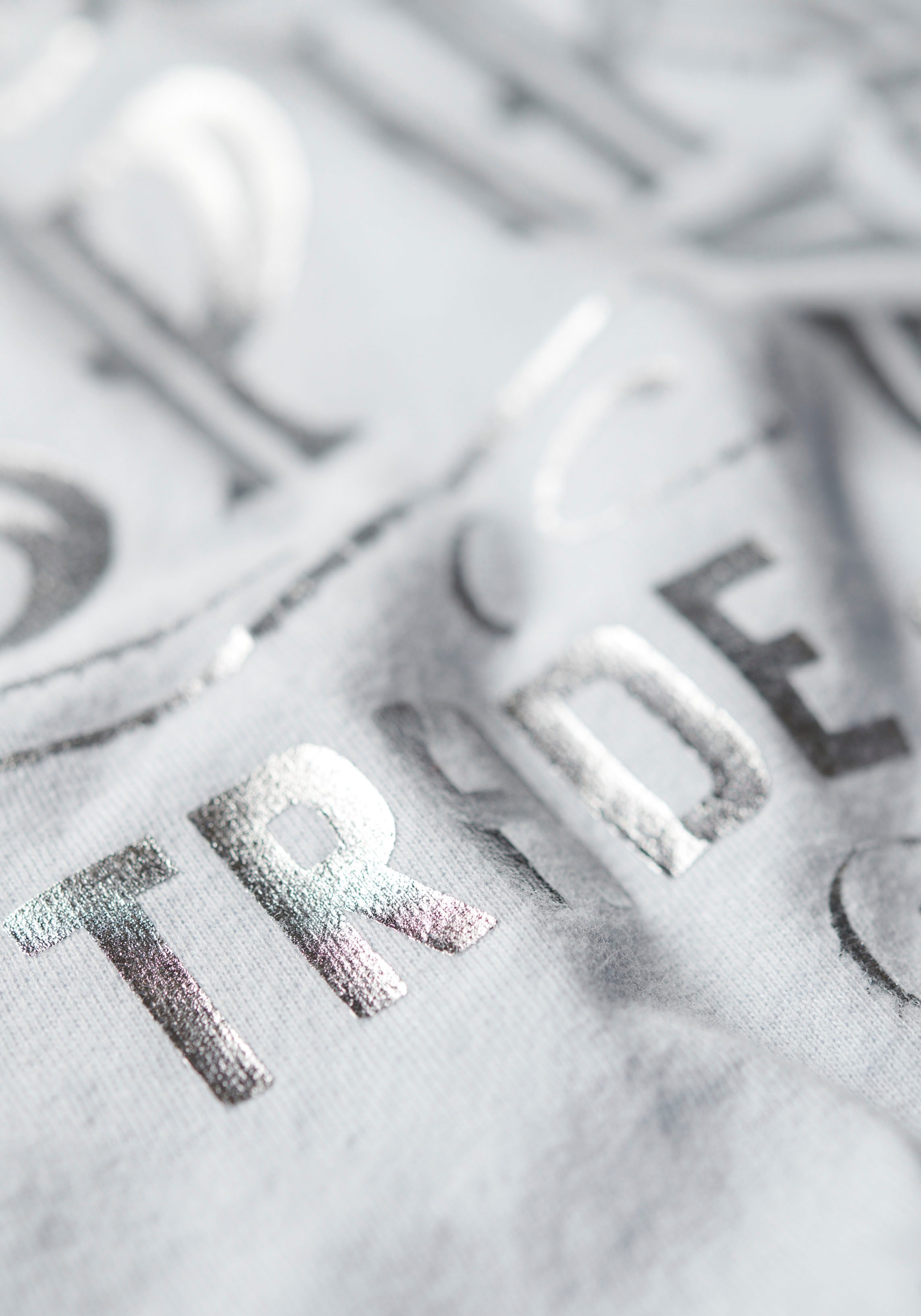 Superdry Shirt met print FOIL WORKWEAR FITTED TEE