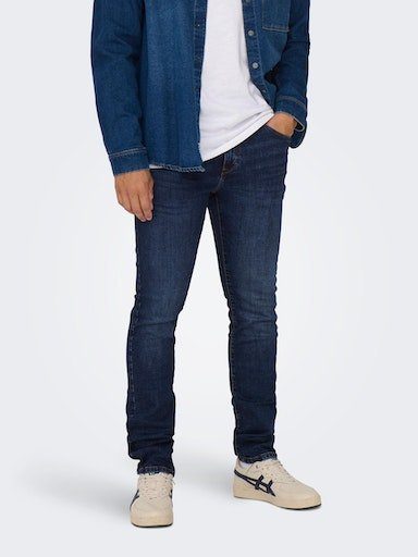 ONLY & SONS Skinny fit jeans LOOM LIFE JOG heren skinny jeans maat 33 blauw