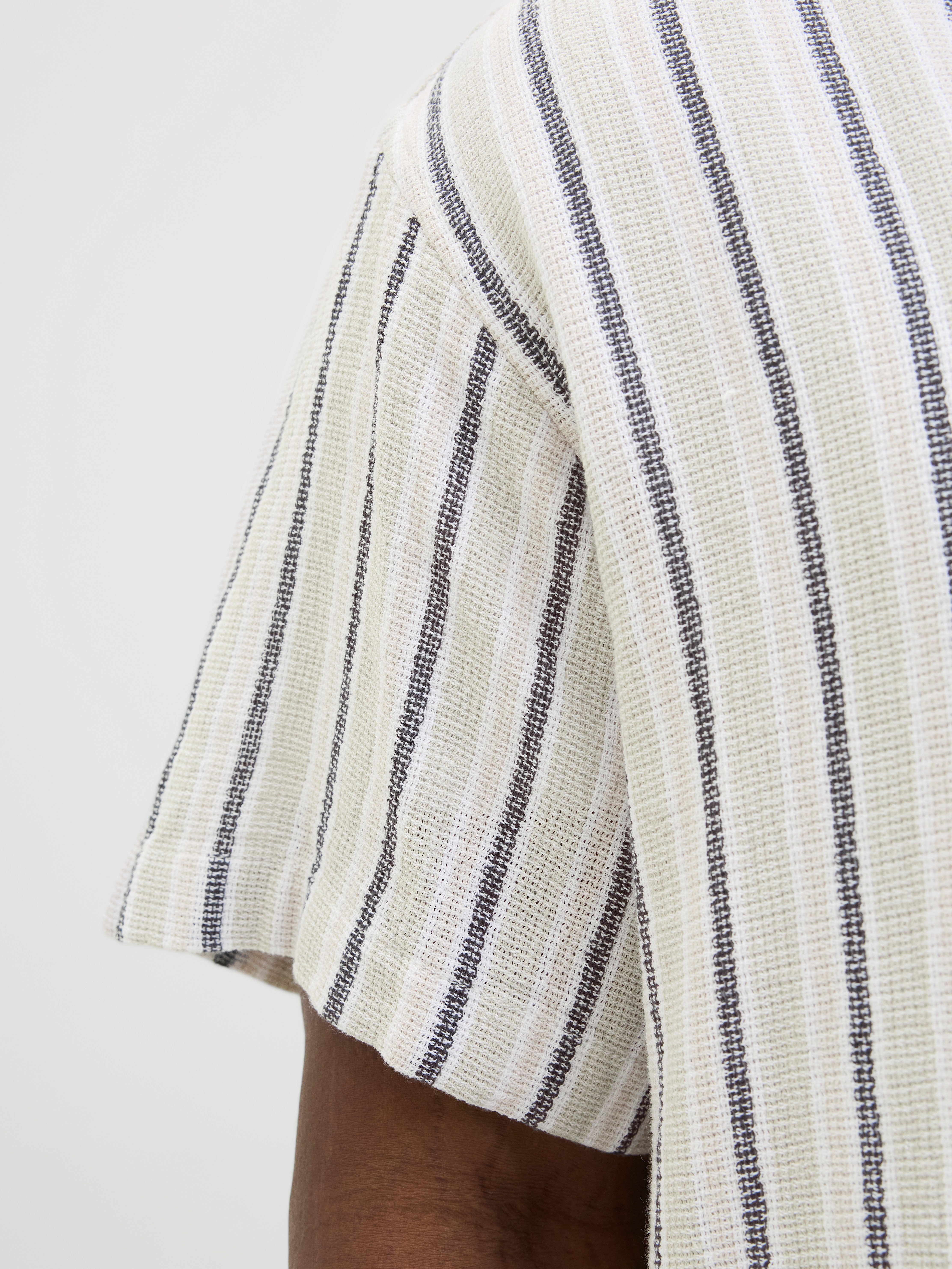 Jack & Jones PlusSize Overhemd met korte mouwen JORCOBA STRIPE RESORT SHIRT SS SN PLS