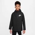 nike sportswear sweatvest storm-fit windrunner big kids' (boys') jacket zwart