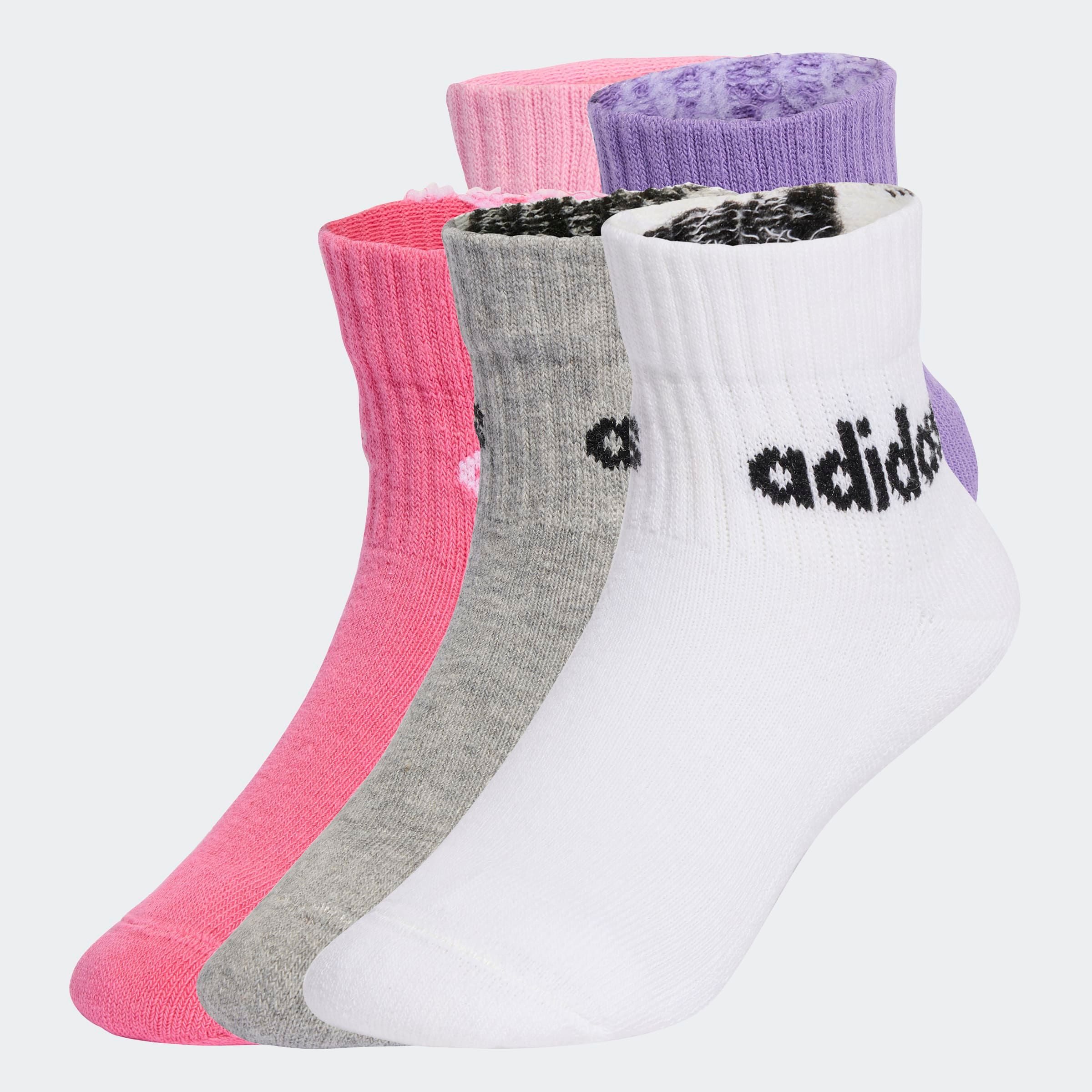 adidas Performance Functionele sokken KIDS LIN ANK 5P (5 paar) meisjes sokken maat XXL (31/33) roze