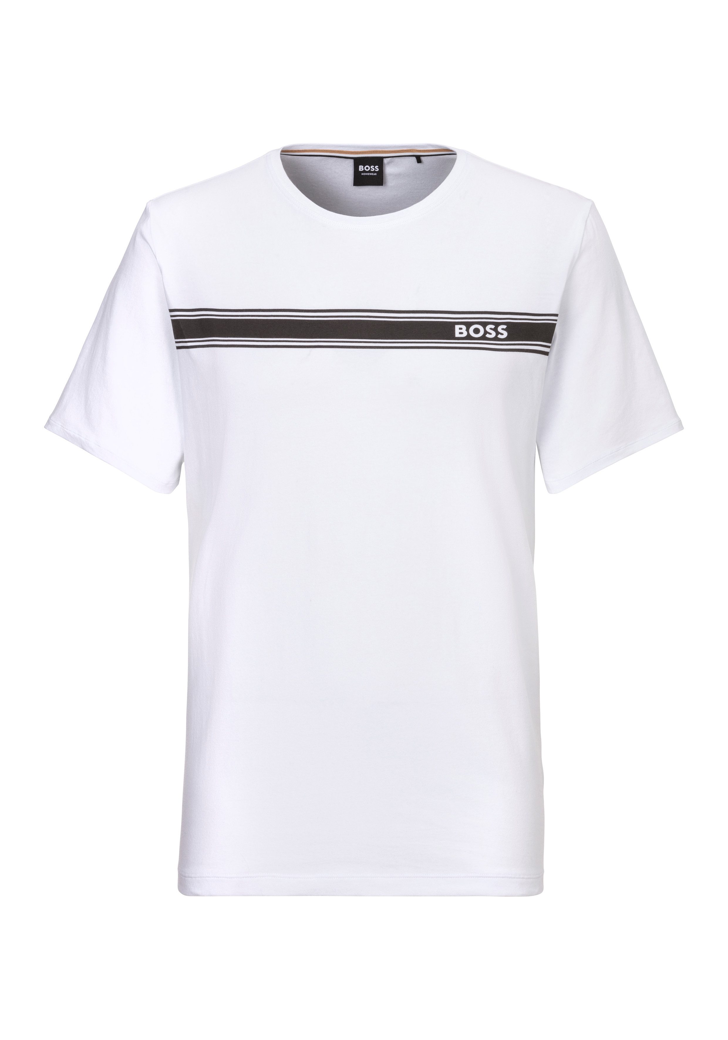 BOSS T-shirt Urban T-Shirt 102 met contraststrepen