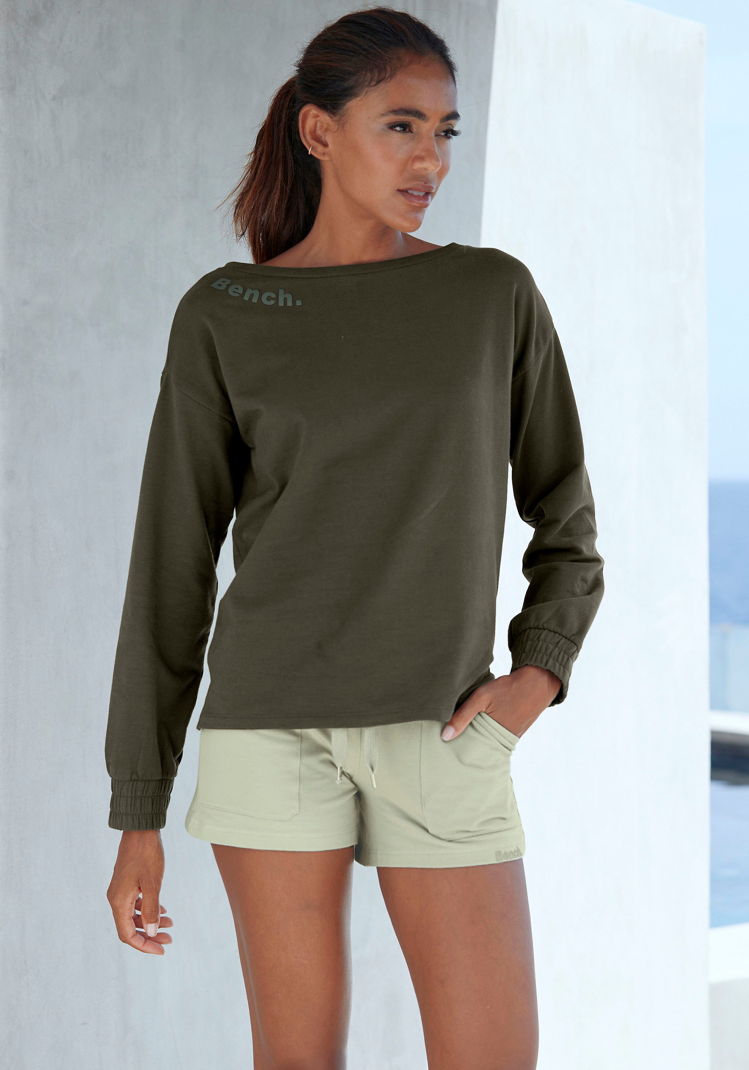 Bench. Loungewear Sweatshirt met gerimpelde mouwmanchetten, loungepak