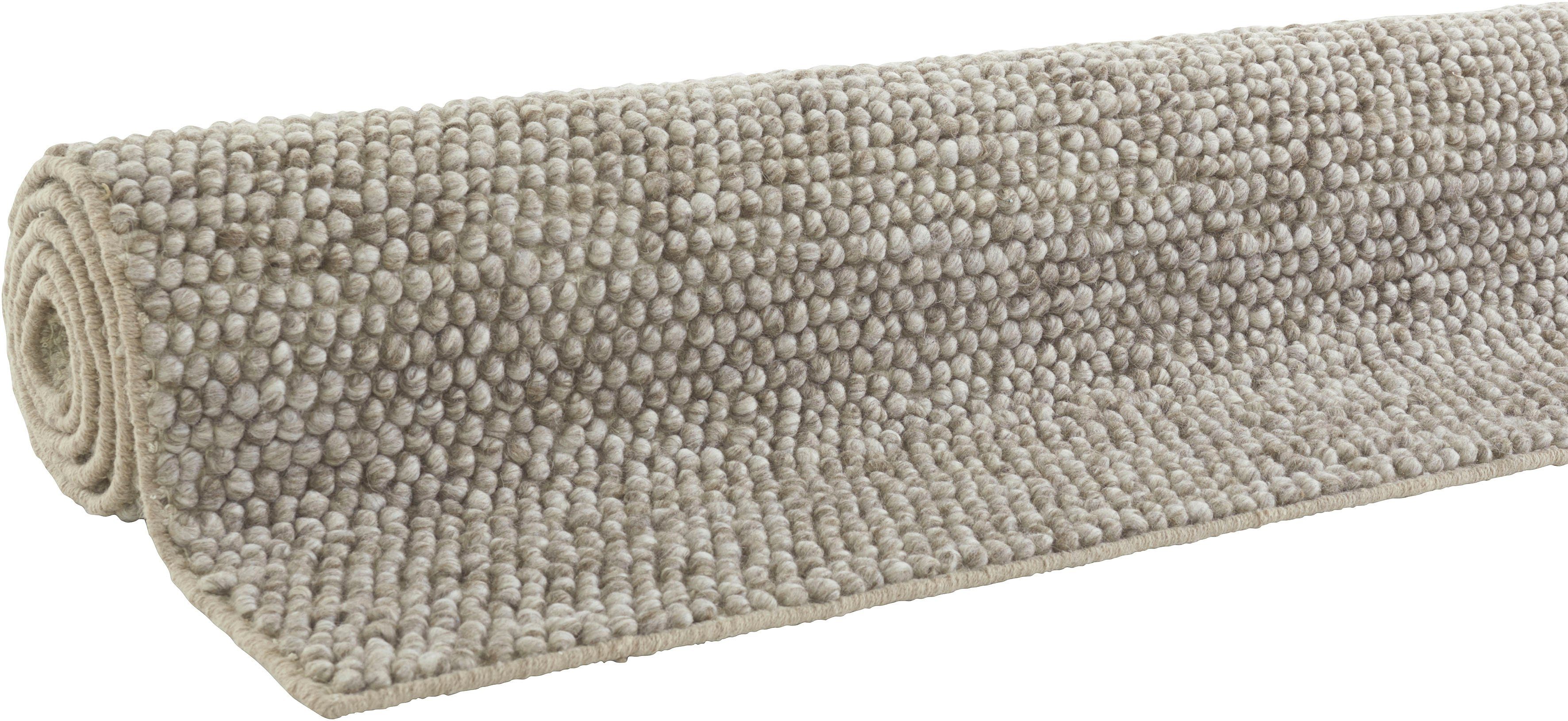LeGer Home by Lena Gercke Wollen kleed Ainhoa, handgeweven, wol uni, wol, handgeweven vloerkleed, woonkamer, slaapkamer, eetkamer