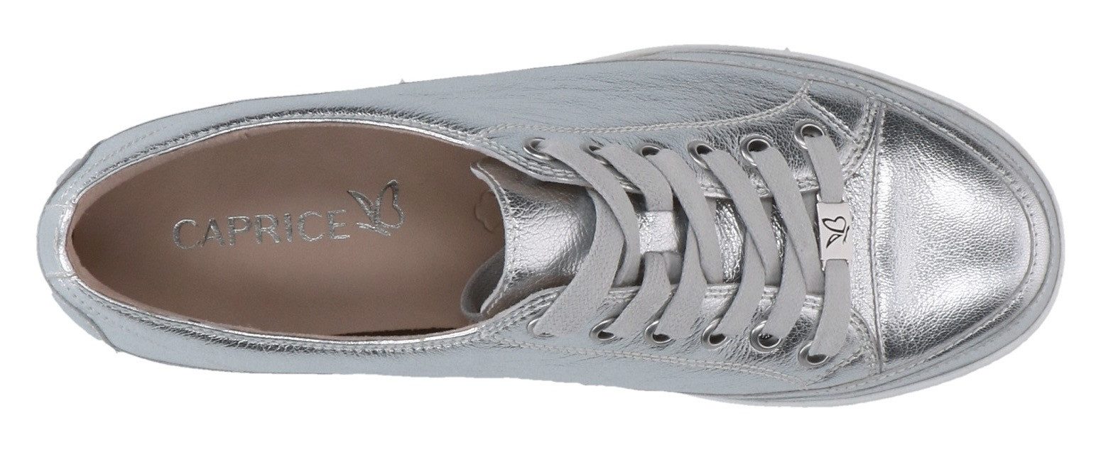Caprice Plateausneakers vrijetijdsschoen, lage schoen, veterschoen met gepolsterde schacht