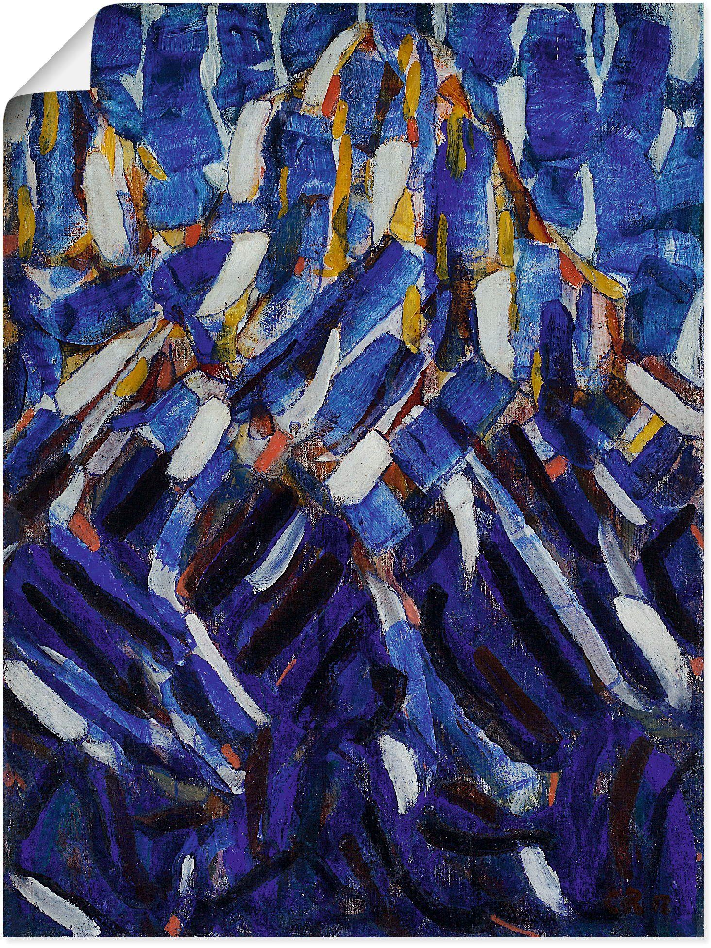 Artland Artprint Abstractie (de blauwe berg). 1912 in vele afmetingen & productsoorten -artprint op linnen, poster, muursticker / wandfolie ook geschikt voor de badkamer (1 stuk)