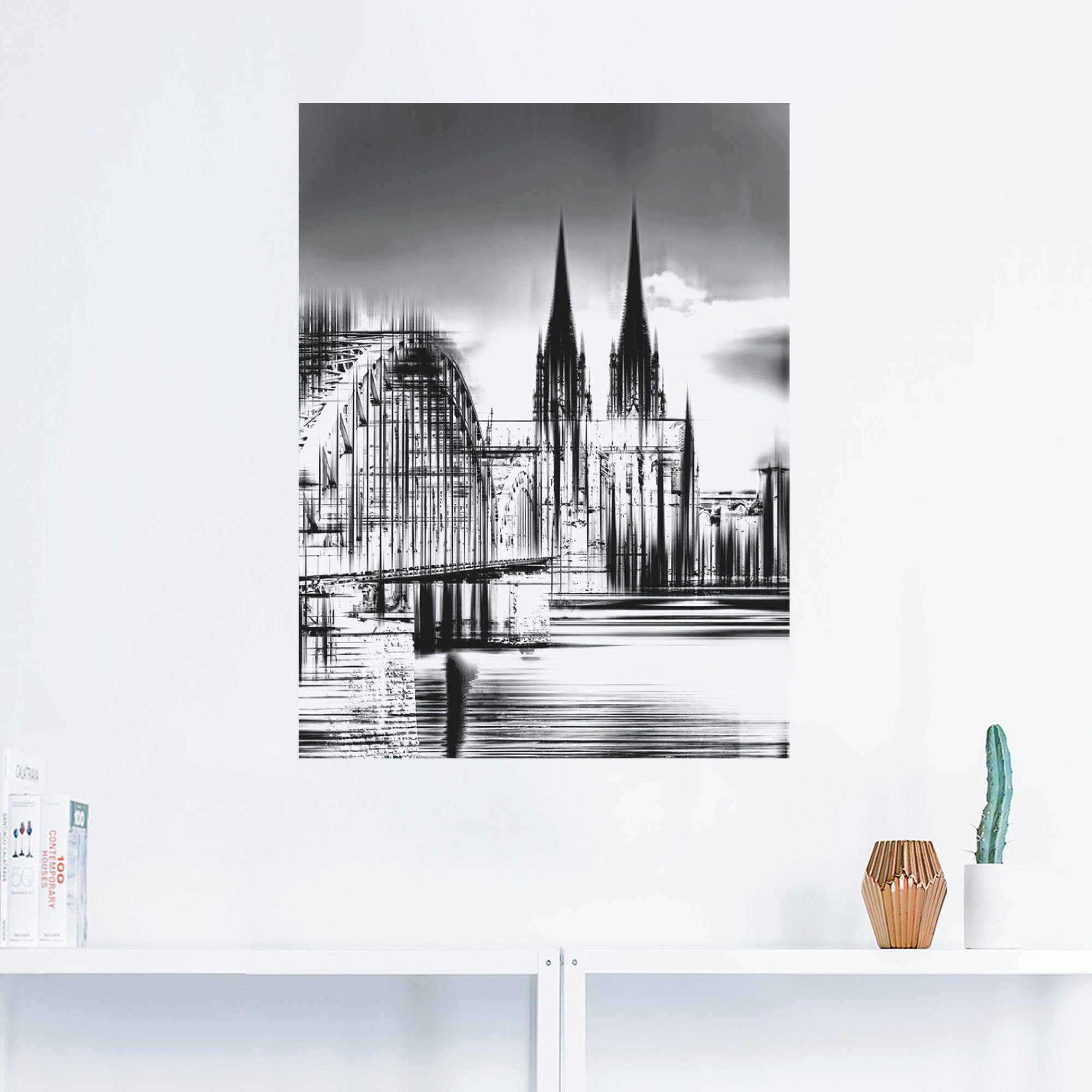 Artland Artprint Keulen Skyline collage III als artprint op linnen, poster, muursticker in verschillende maten