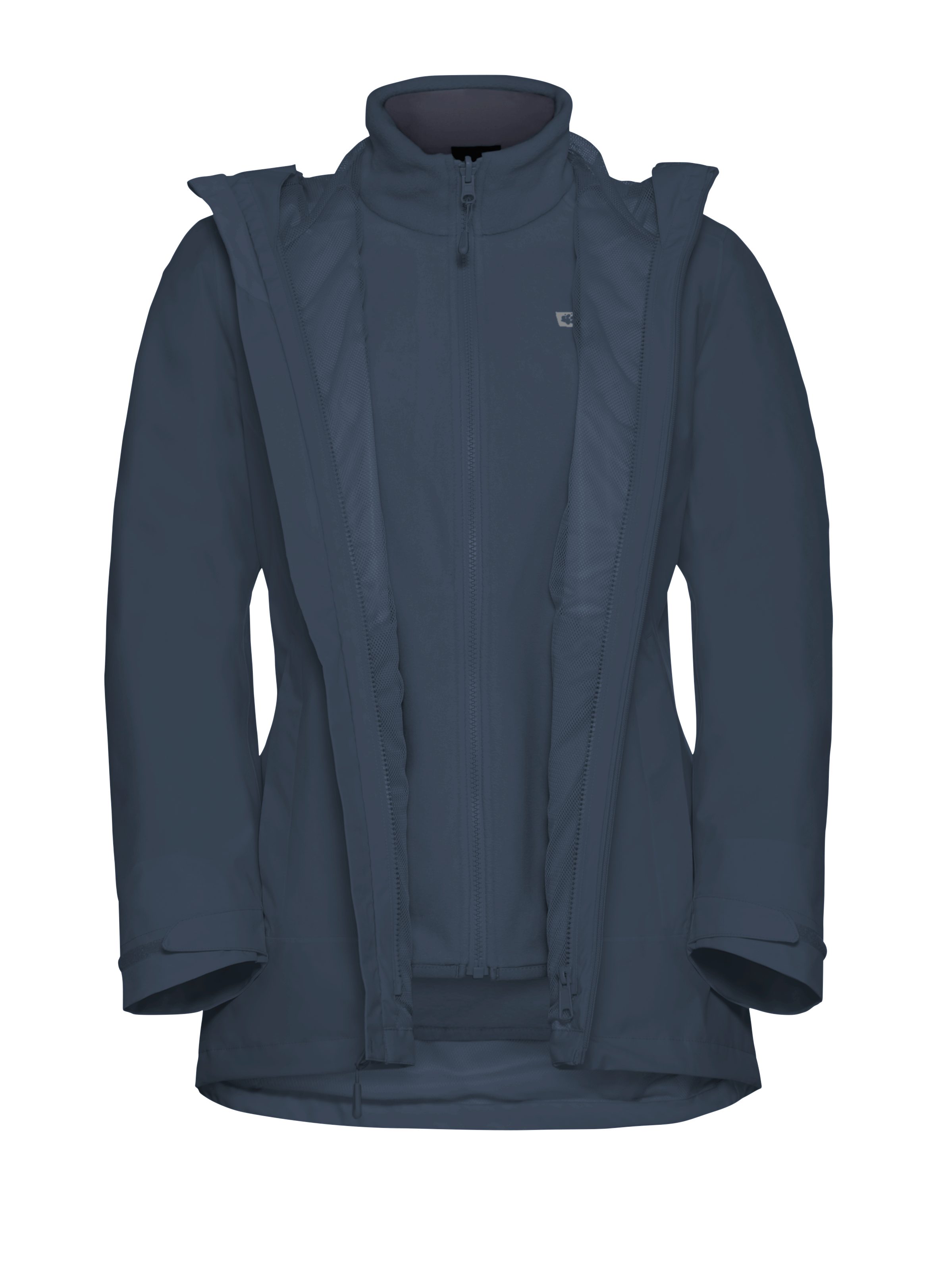 Jack Wolfskin Functioneel 3-in-1-jack MOONRISE 3IN1 JKT W met waterafstotende ritsen