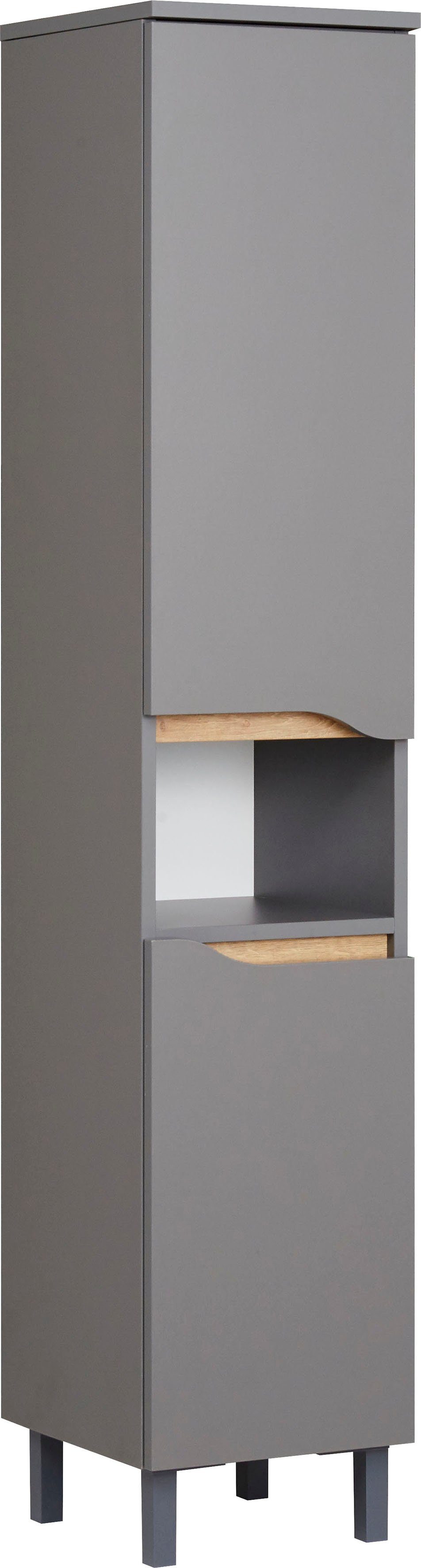 Saphir Halfhoge kast Quickset badkamermeubel 30 cm breed, 2 deuren, 1 nis, 2 planken
