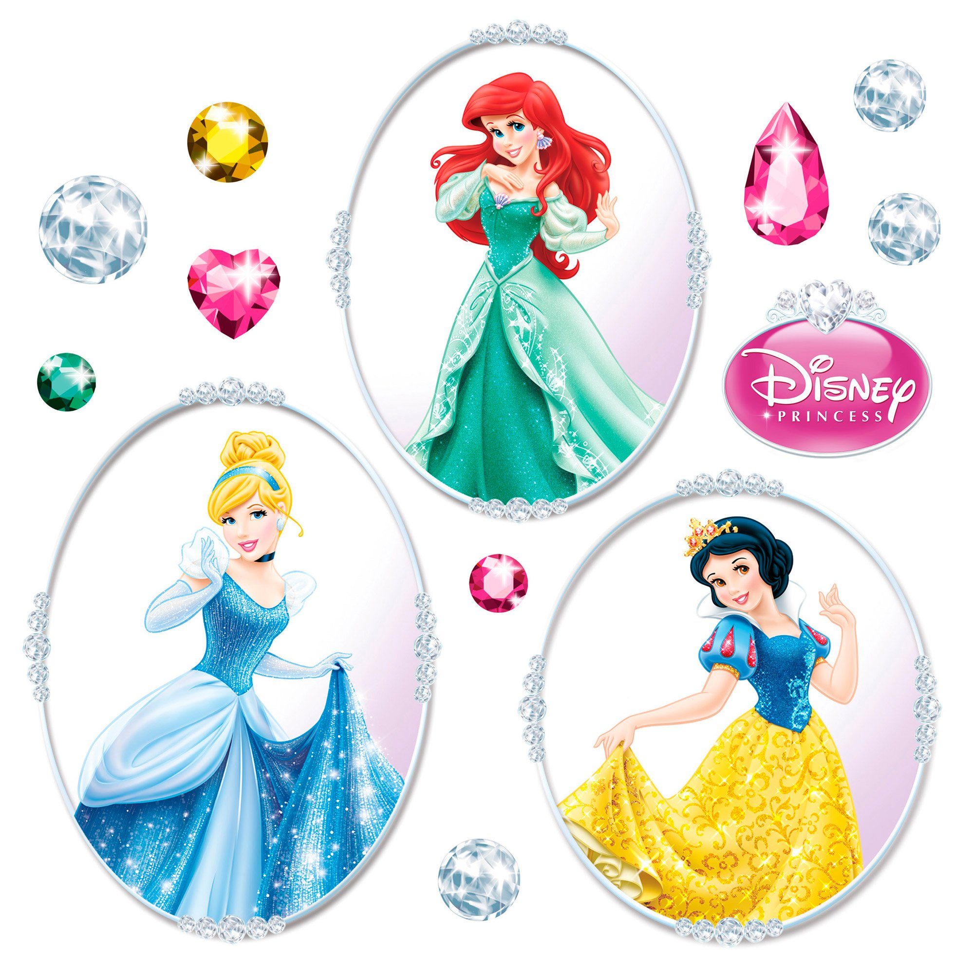 Komar Wandfolie Window Disney Princess - afm. 31 x 31 cm (23-delig)