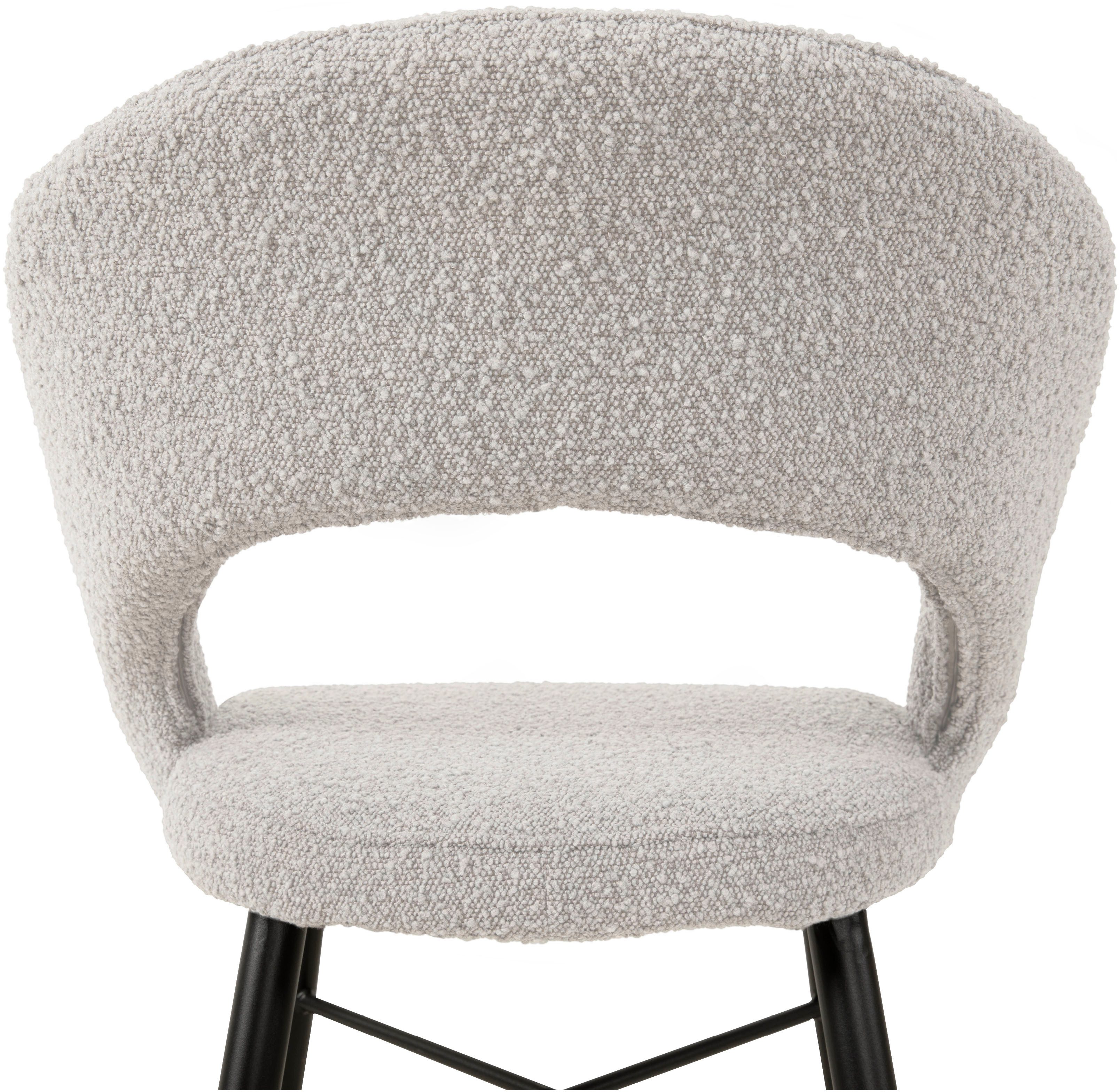 OMG Design Eetkamerstoel Marley met modern cut-out, bouclé bekleding (set)