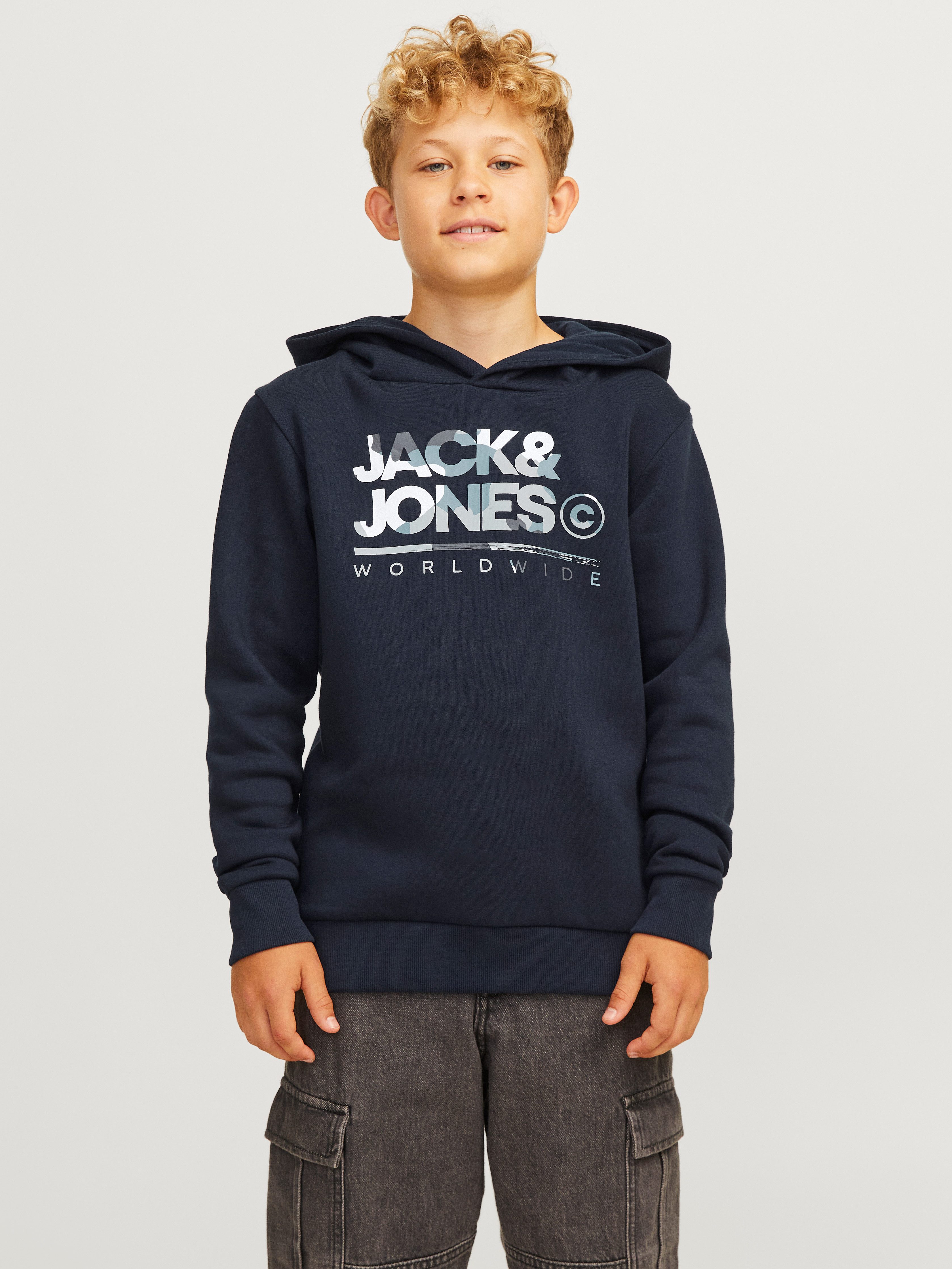 Jack & Jones Junior Hoodie JJLUKE SWEAT HOOD JNR