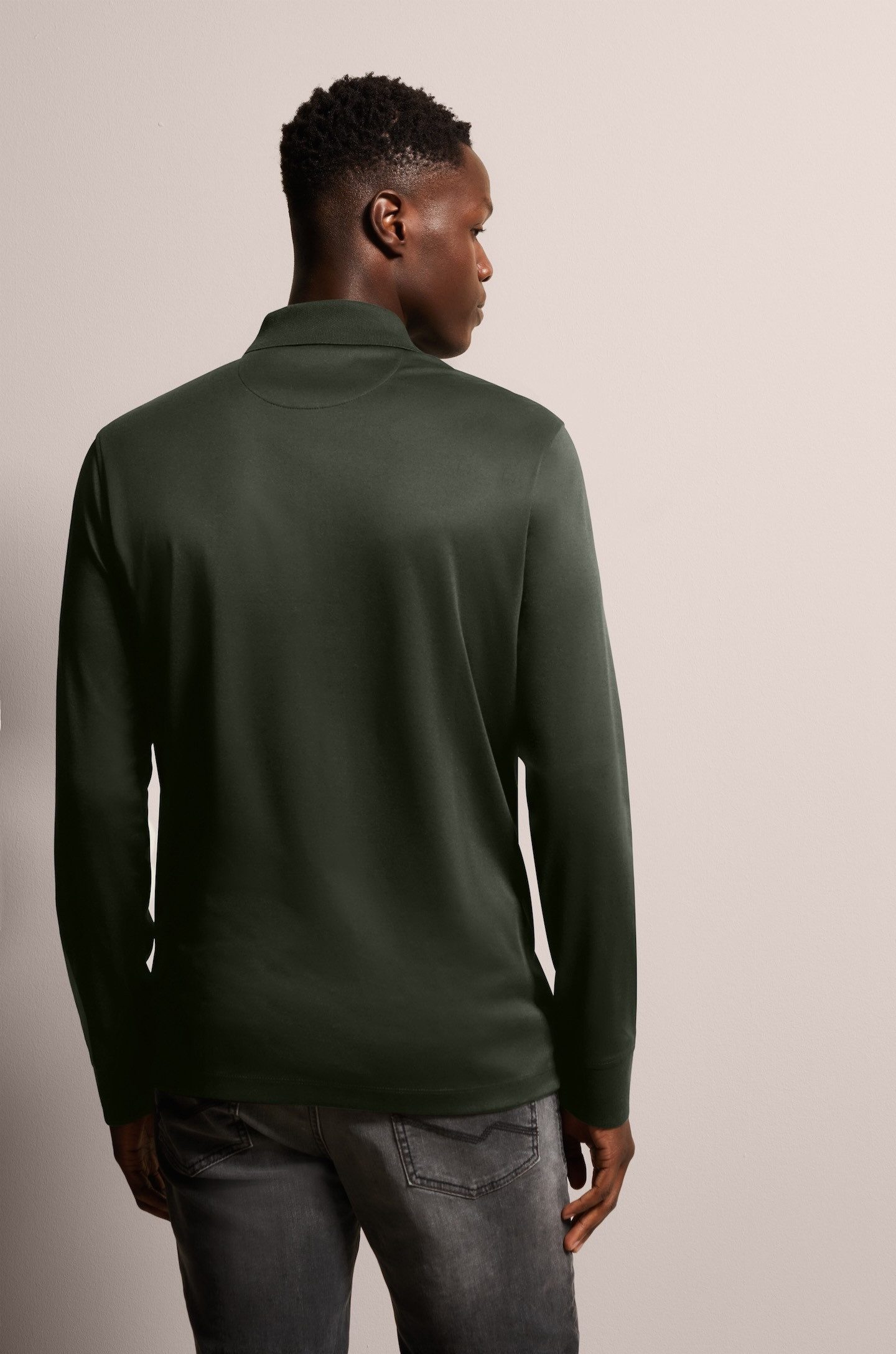 Bugatti Poloshirt met lange mouwen