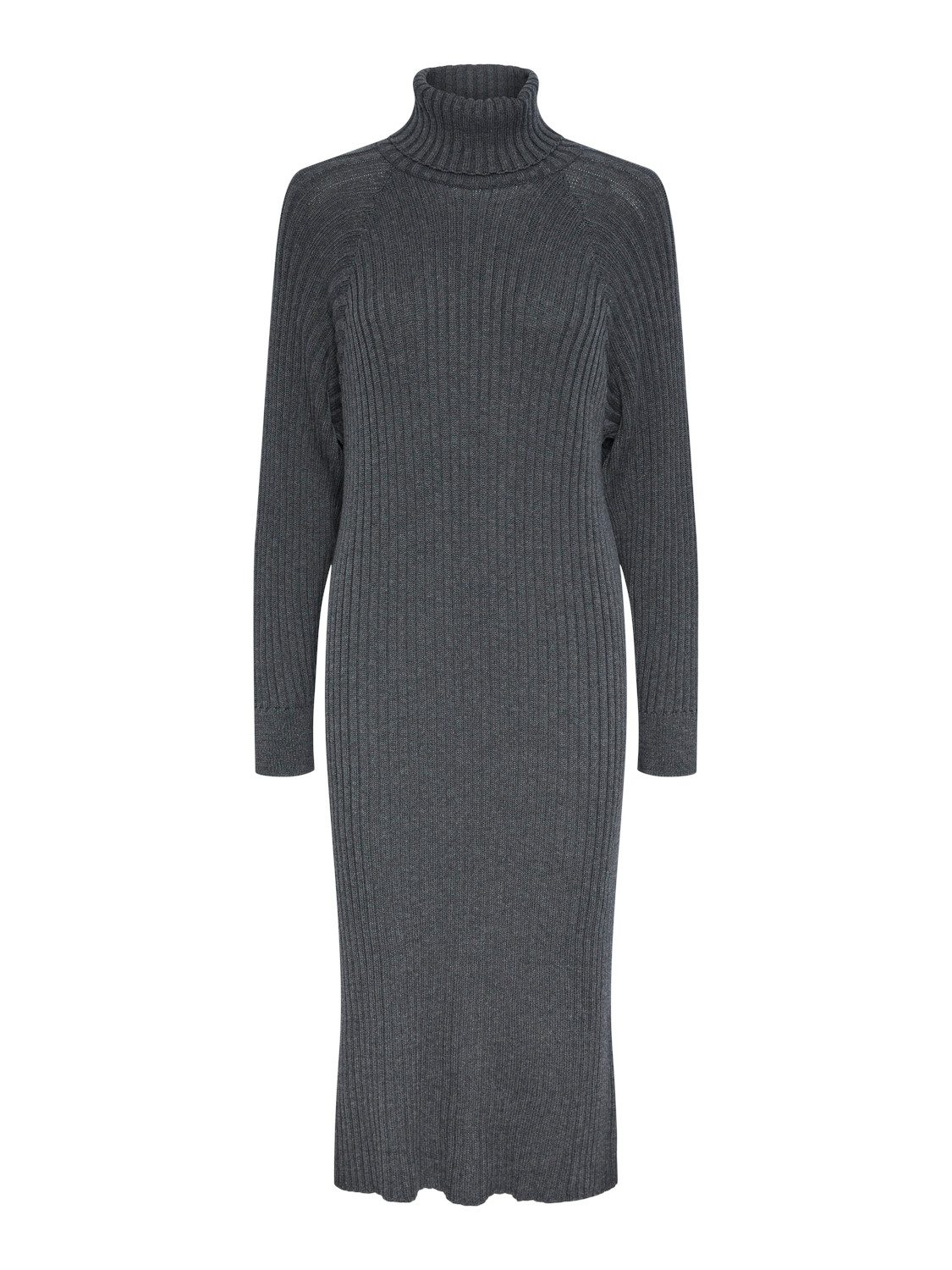 Y.A.S Gebreide jurk YASMAVI KNIT MIDI ROLLNECK DRESS