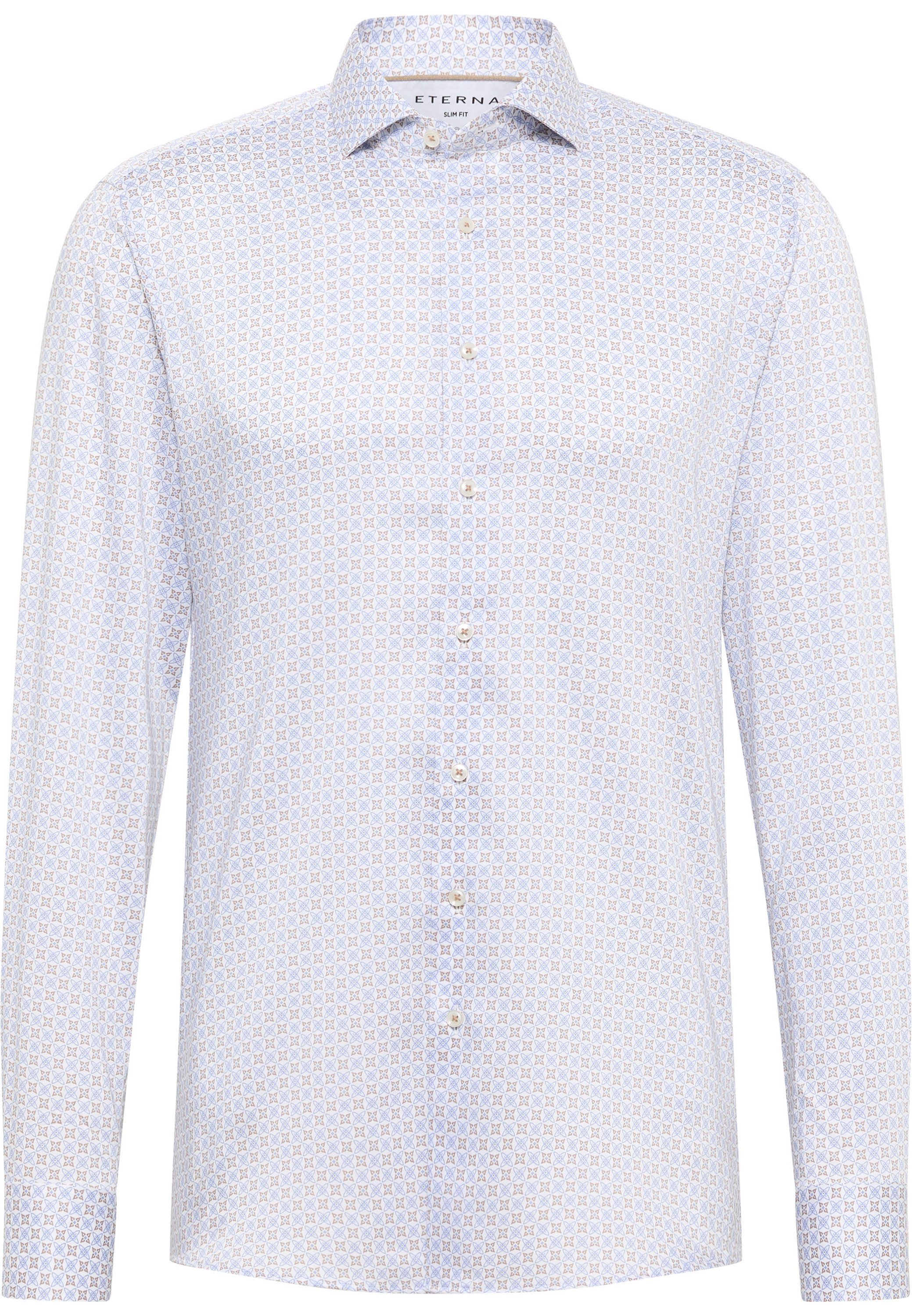 Eterna Overhemd met lange mouwen Slim fit EASY IRON (gemakkelijk te strijken)