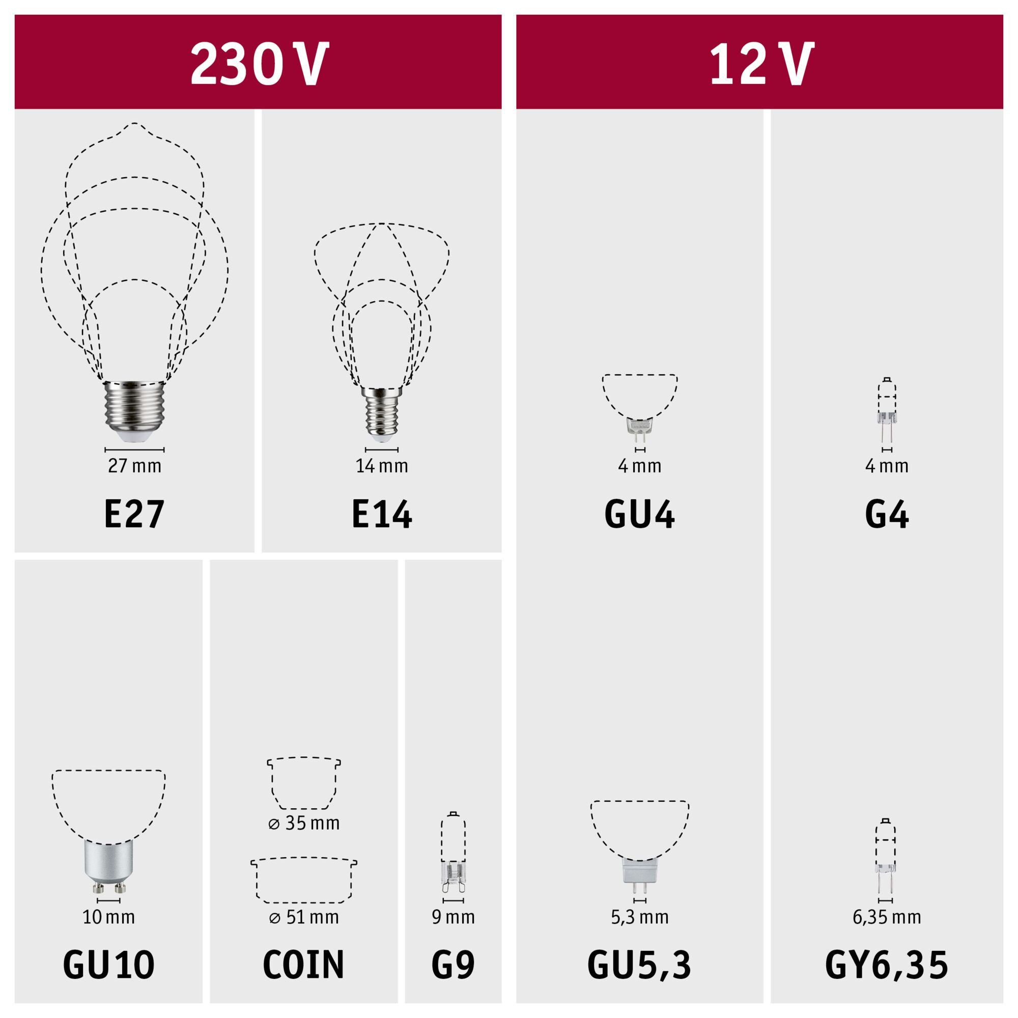 Paulmann Led-verlichting Eco-Line filament 230V LED lamp E27 1-set 525lm 2,5W 3000K mat (1 stuk)