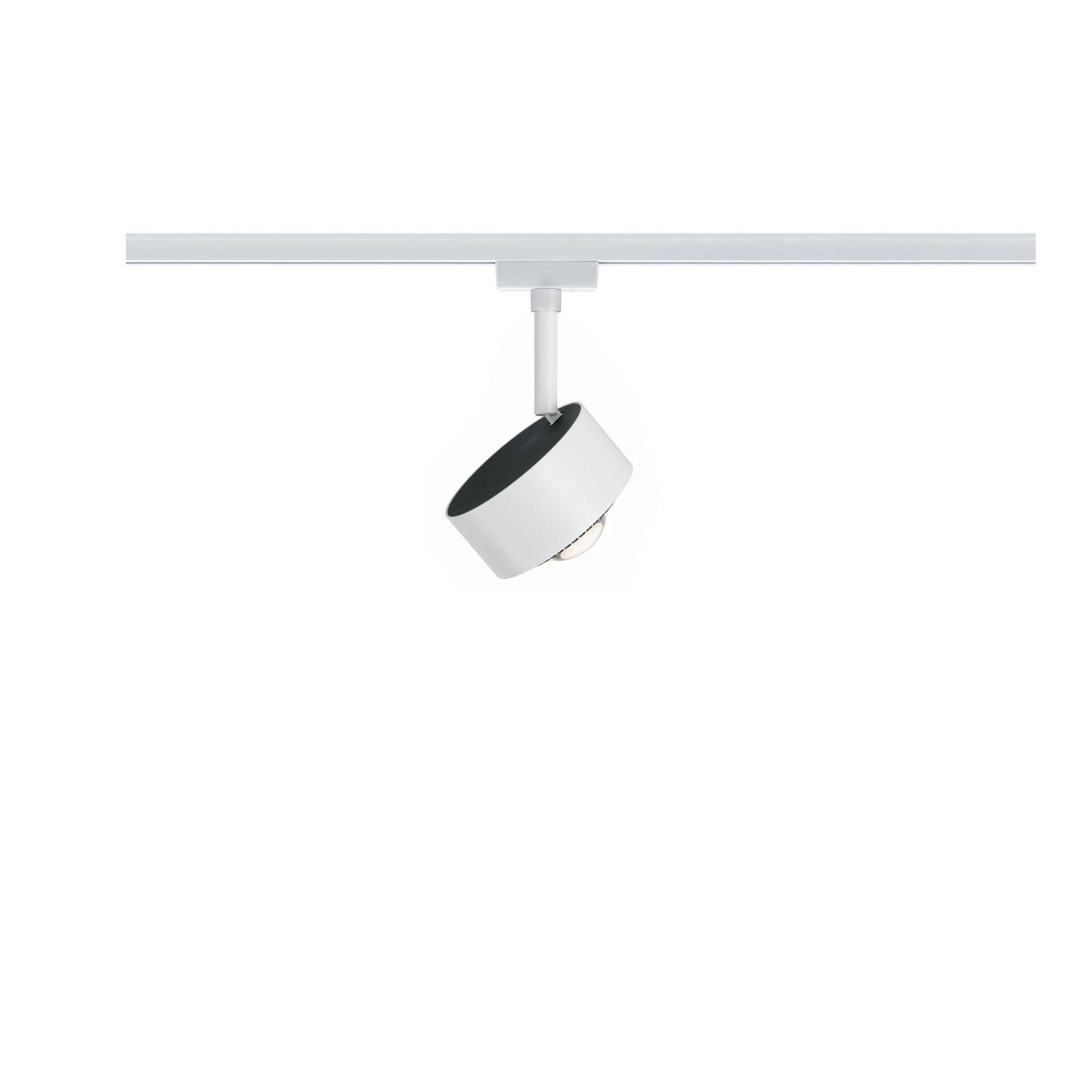 Paulmann Railsysteem-lampen URail rail spot Aldan Enkelspot 498lm 8W 2700K 230V Wit, Zwart
