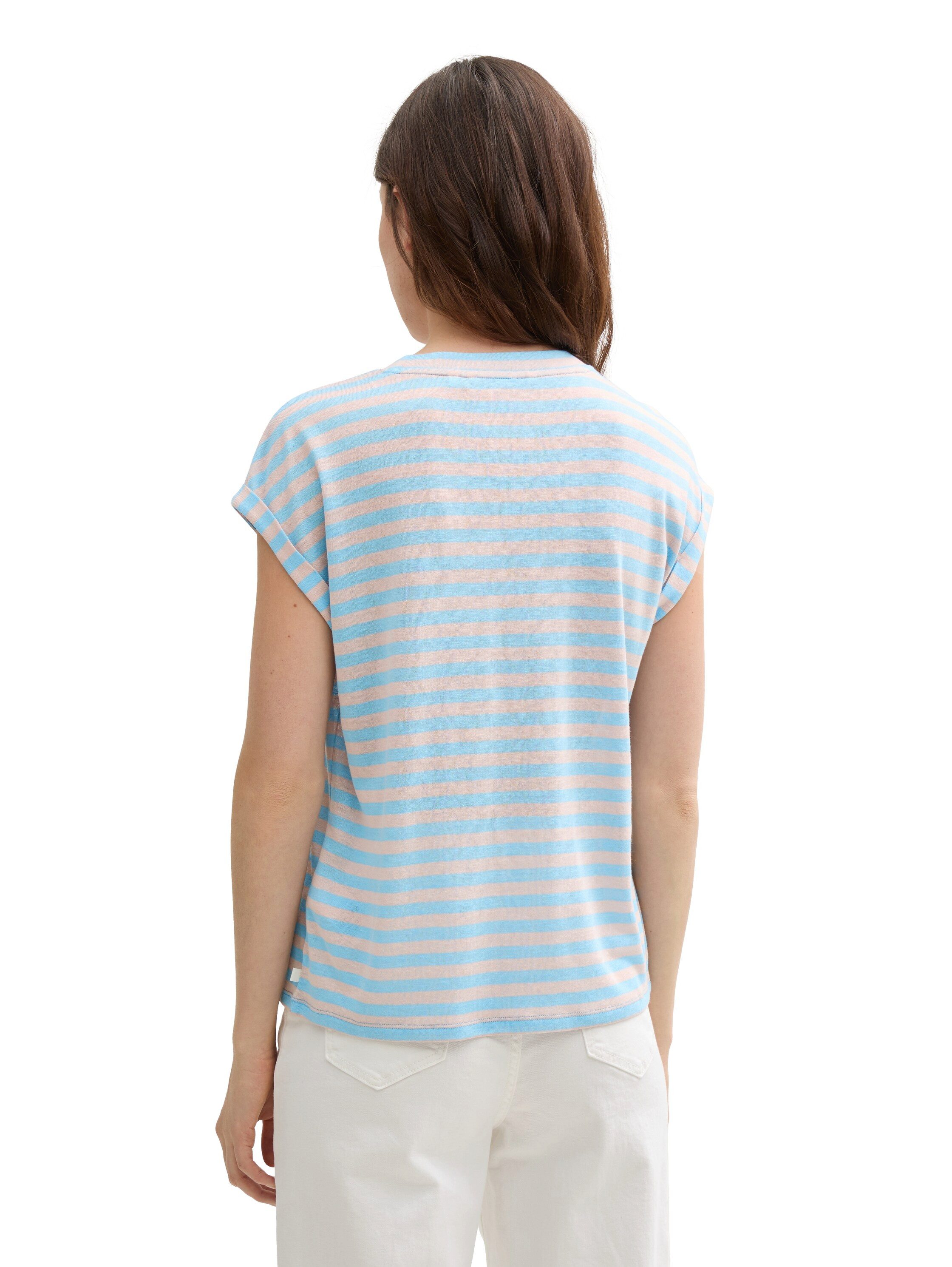 Tom Tailor Denim T-shirt met streepmotief