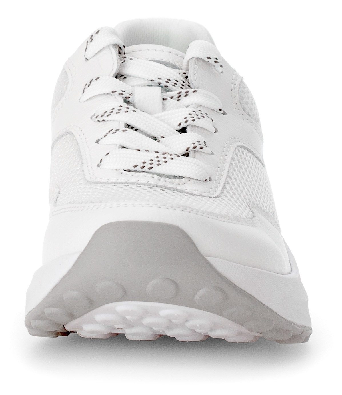 Gabor Rollingsoft Sneakers met sleehak , vrijetijdsschoen, lage schoen, veterschoen met label op de hiel